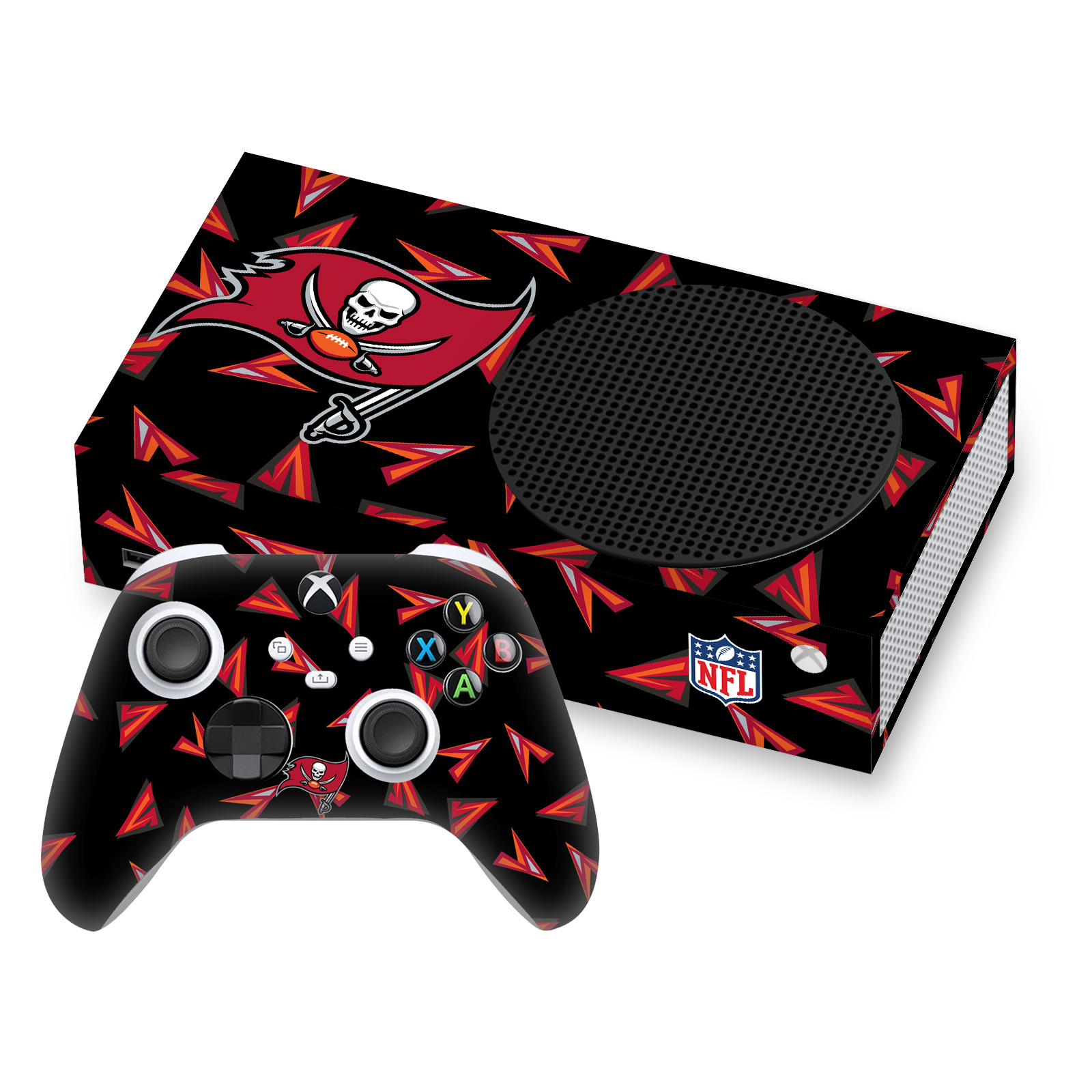 OFFICIAL NFL TAMPA BAY BUCCANEERS VINYL SKIN FOR SERIES S CONSOLE & CONTROLLER