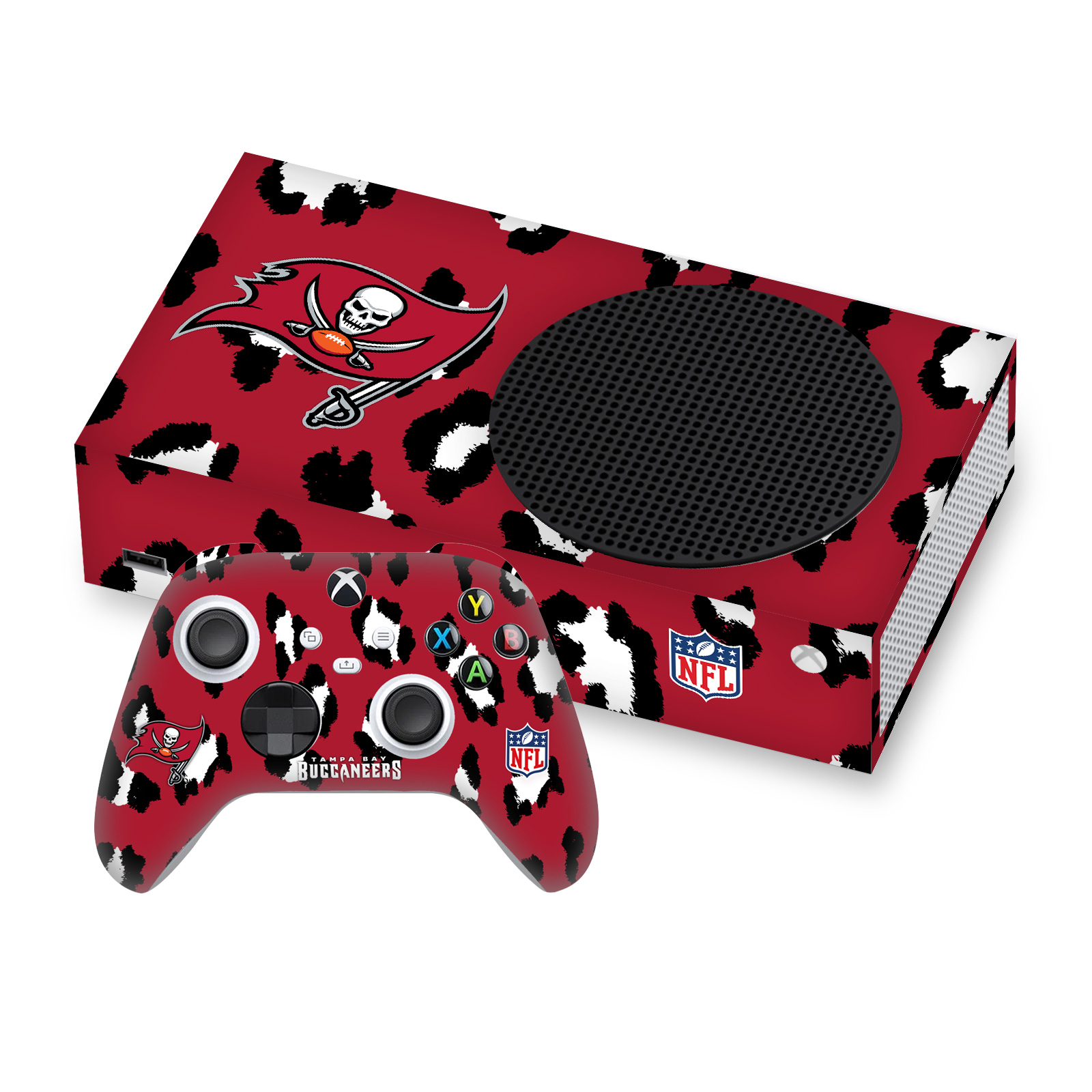 OFFICIAL NFL TAMPA BAY BUCCANEERS VINYL SKIN FOR SERIES S CONSOLE & CONTROLLER