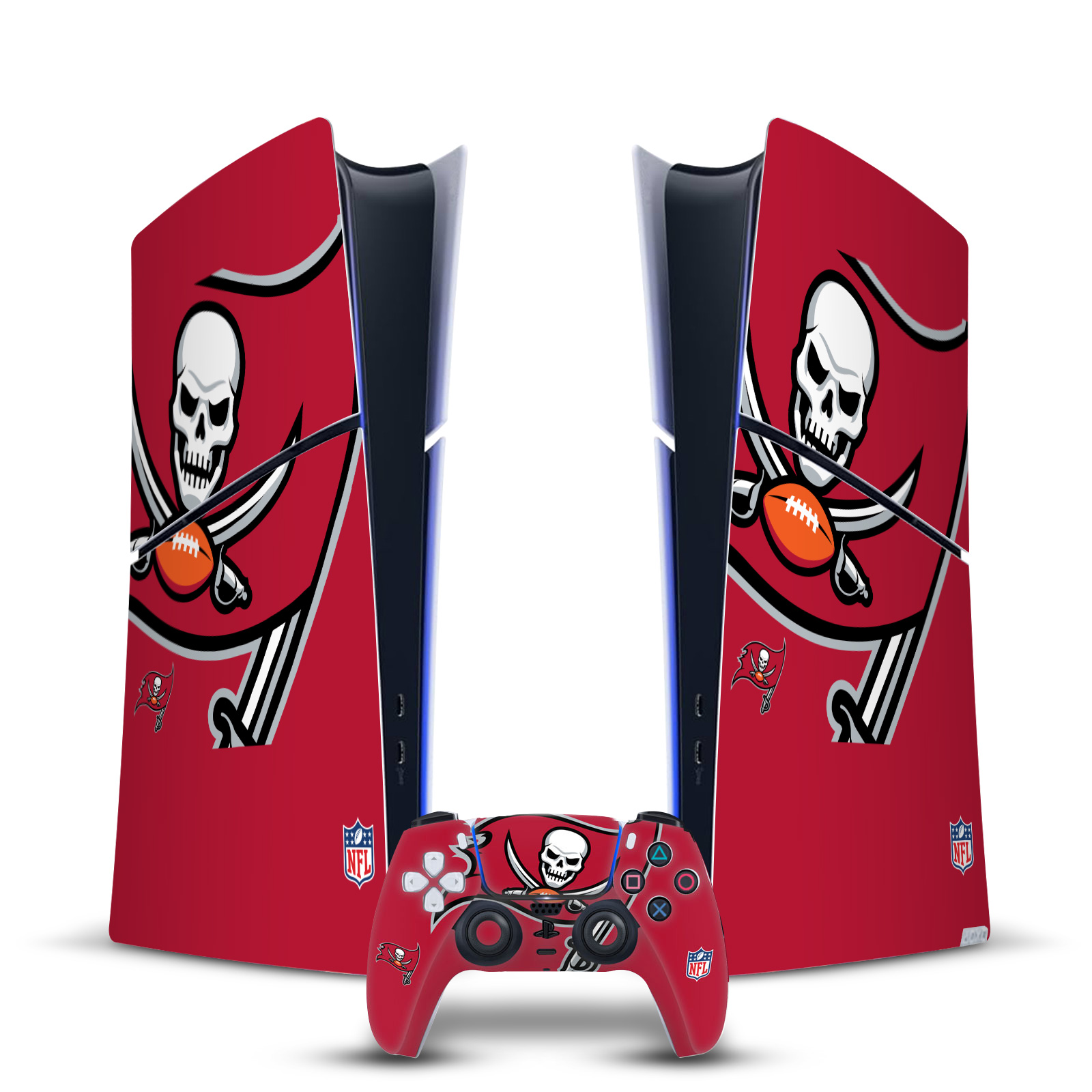 NFL TAMPA BAY BUCCANEERS VINYL SKIN FOR PS5 SLIM DIGITAL CONSOLE & CONTROLLER