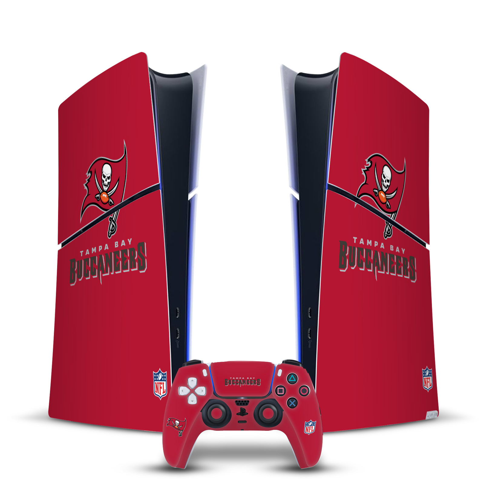 NFL TAMPA BAY BUCCANEERS VINYL SKIN FOR PS5 SLIM DIGITAL CONSOLE & CONTROLLER