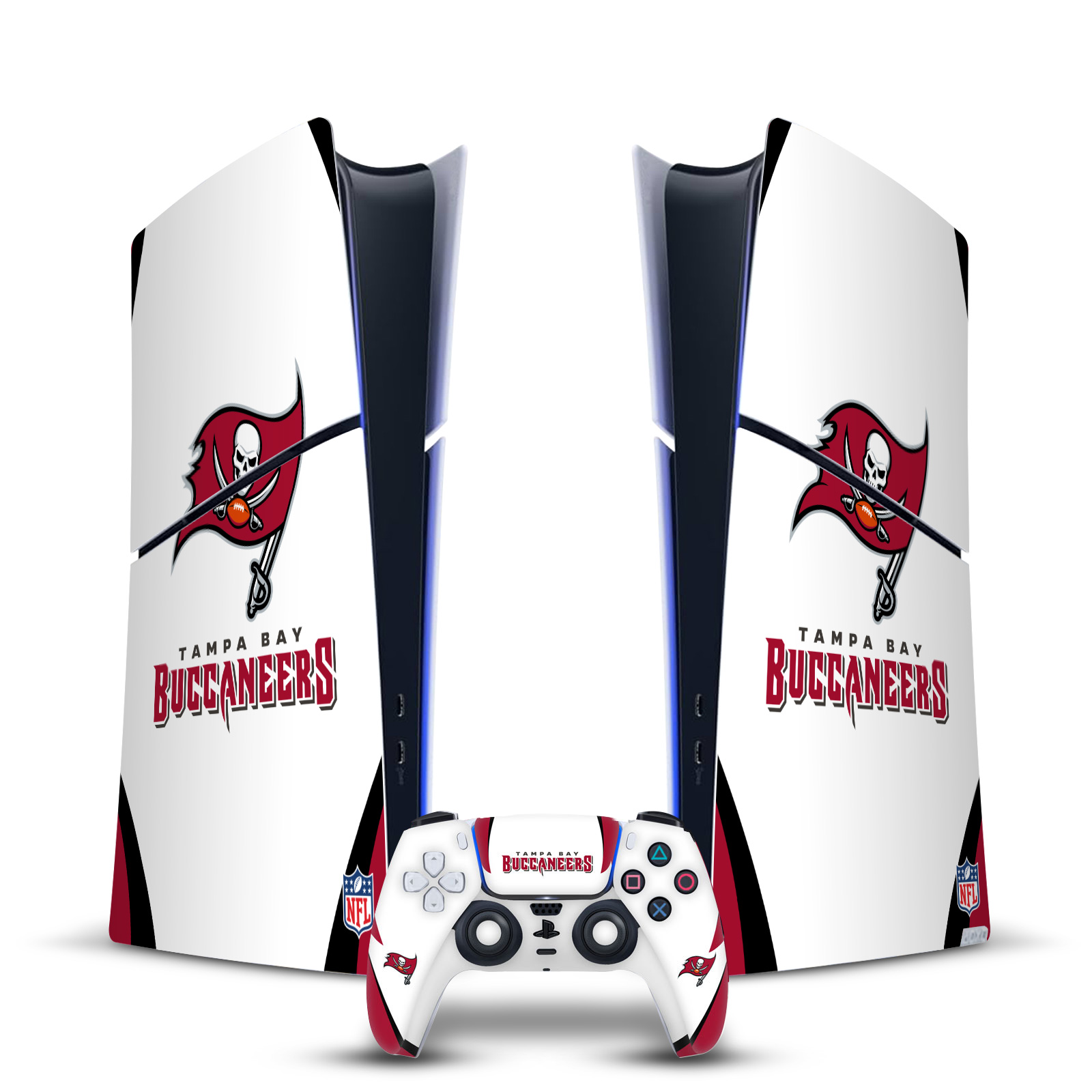 NFL TAMPA BAY BUCCANEERS VINYL SKIN FOR PS5 SLIM DIGITAL CONSOLE & CONTROLLER