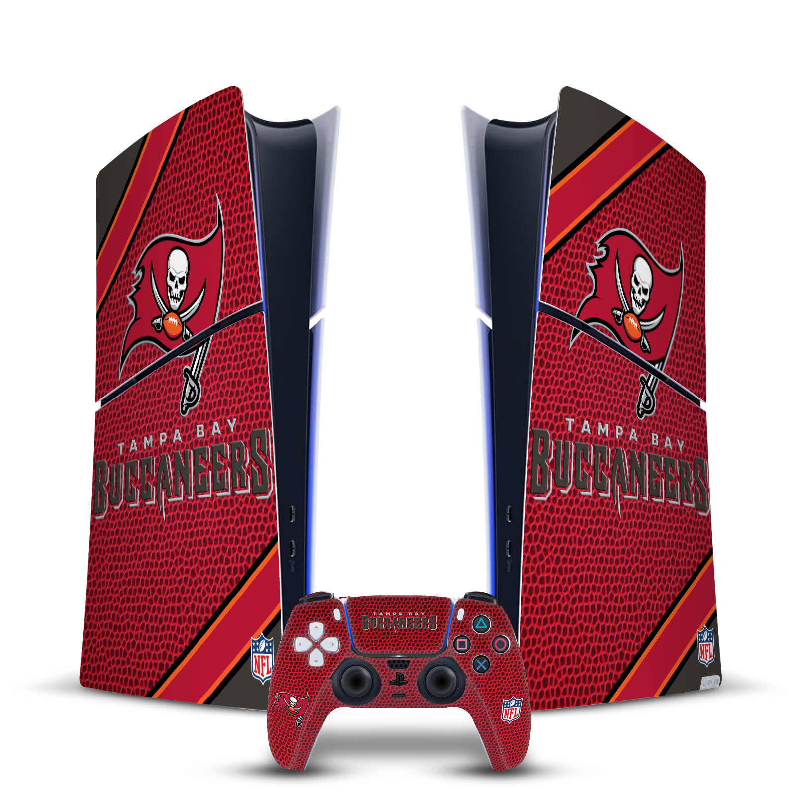 NFL TAMPA BAY BUCCANEERS VINYL SKIN FOR PS5 SLIM DIGITAL CONSOLE & CONTROLLER