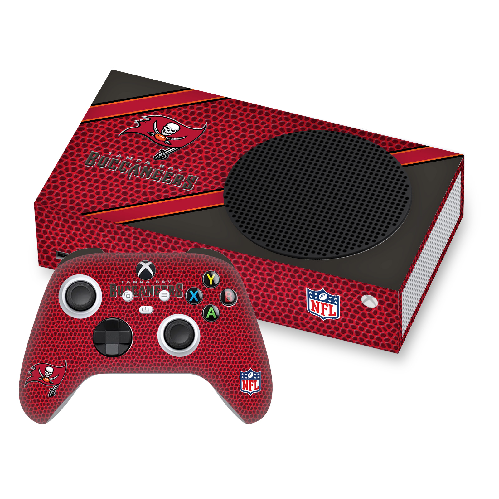 OFFICIAL NFL TAMPA BAY BUCCANEERS VINYL SKIN FOR SERIES S CONSOLE & CONTROLLER