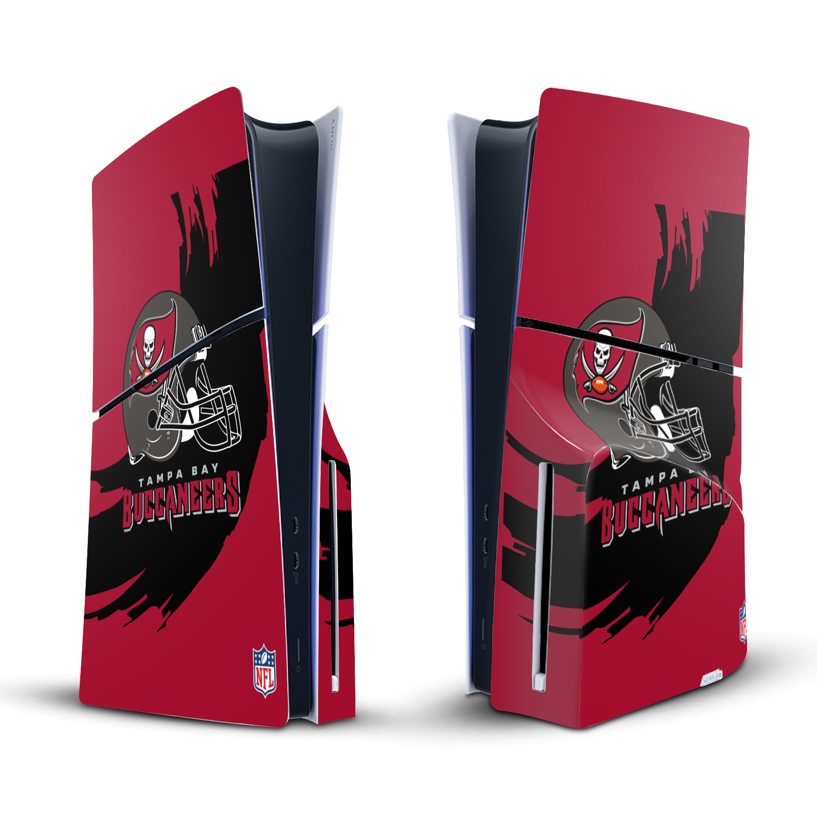 NFL TAMPA BAY BUCCANEERS VINYL SKIN FOR SONY PS5 SLIM DISC EDITION CONSOLE