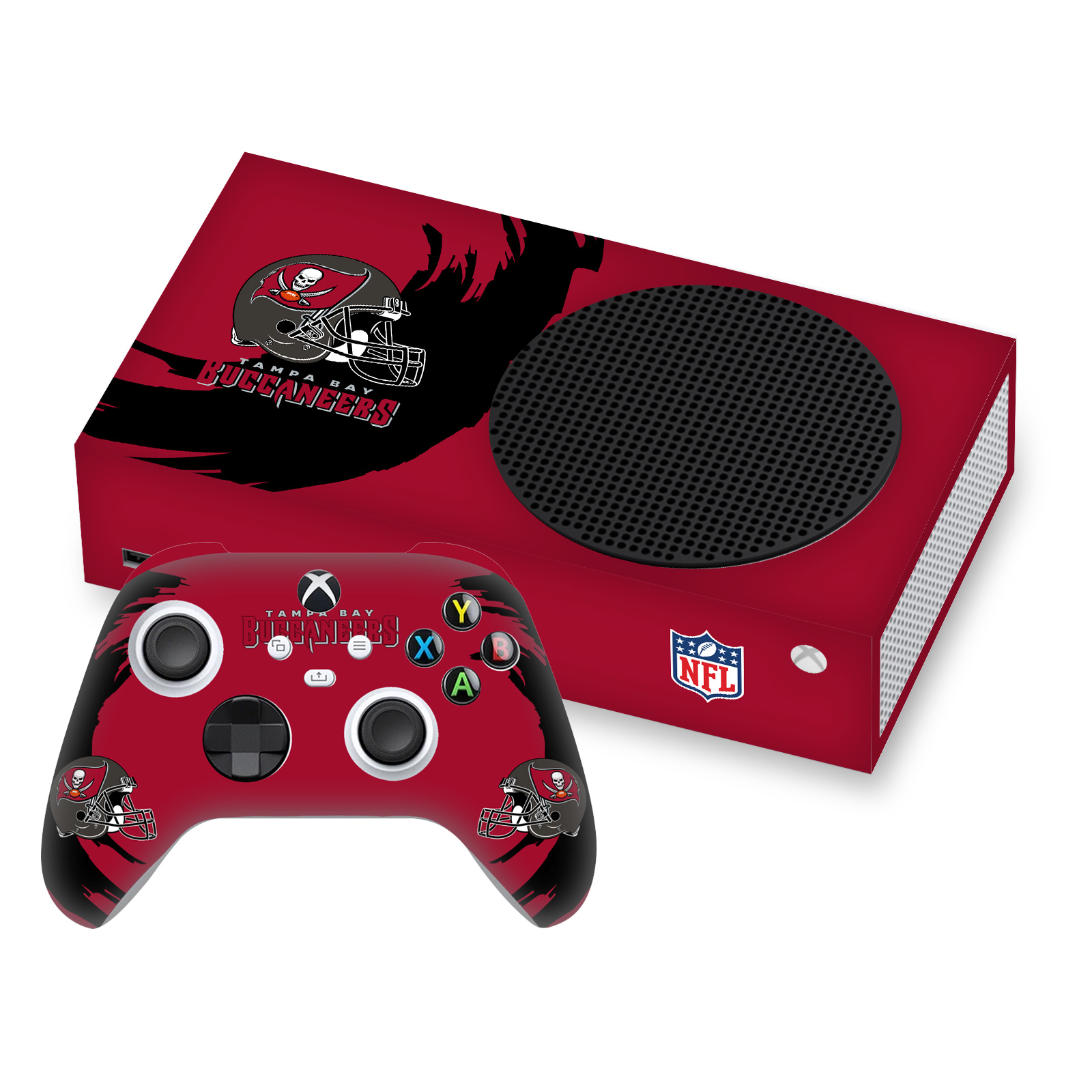 OFFICIAL NFL TAMPA BAY BUCCANEERS VINYL SKIN FOR SERIES S CONSOLE & CONTROLLER