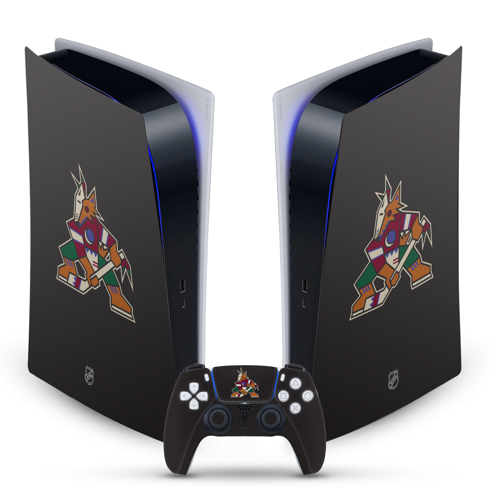 OFFICIAL NHL ARIZONA COYOTES VINYL SKIN FOR SONY PS5 DIGITAL EDITION BUNDLE