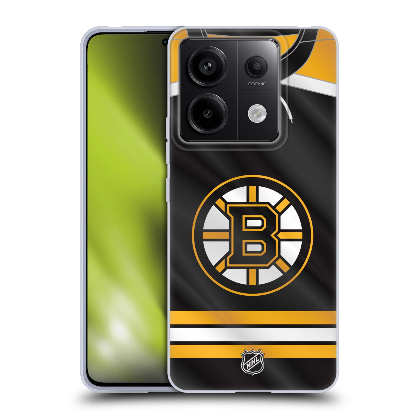 Silikonové pouzdro na mobil Xiaomi Redmi Note 13 Pro 5G / Poco X6 5G - NHL - Dres Boston Bruins (Silikonový kryt, obal, pouzdro na mobilní telefon Xiaomi Redmi Note 13 Pro 5G / Poco X6 5G s licencovaným motivem NHL - Dres Boston Bruins)