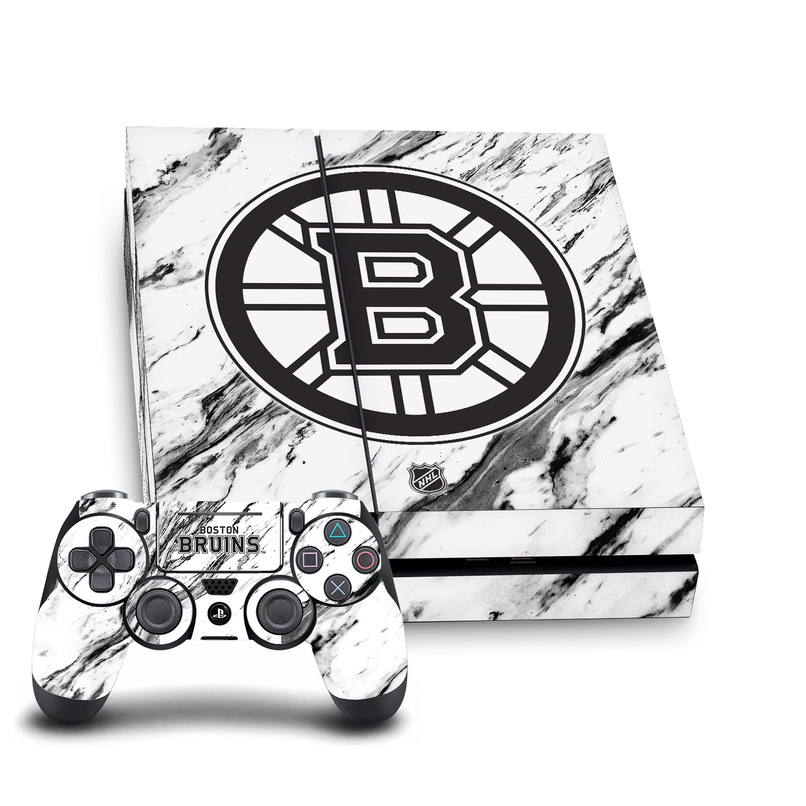 OFFICIAL NHL BOSTON BRUINS VINYL SKIN DECAL FOR SONY PS4 CONSOLE & CONTROLLER