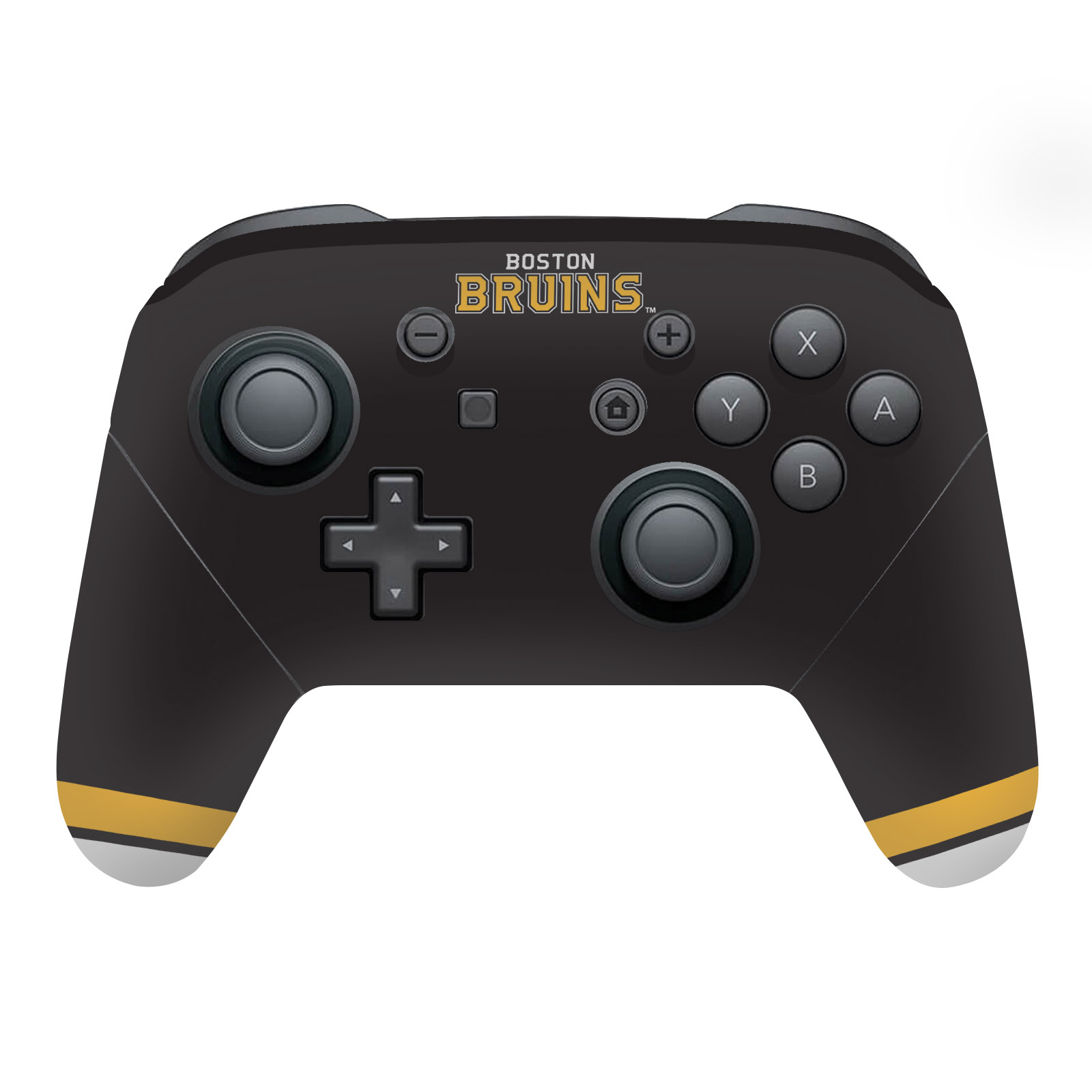 OFFICIAL NHL BOSTON BRUINS VINYL SKIN DECAL FOR NINTENDO SWITCH PRO CONTROLLER - Picture 8 of 9