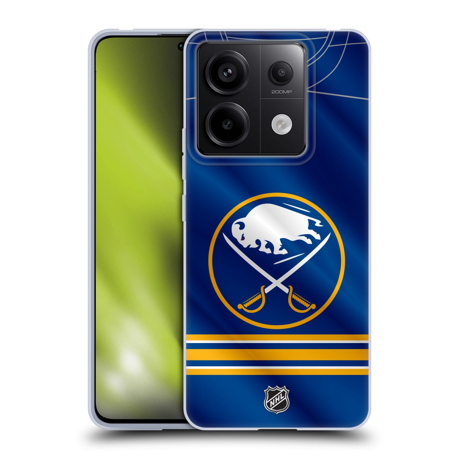 Silikonové pouzdro na mobil Xiaomi Redmi Note 13 Pro 5G / Poco X6 5G - NHL - Dres Buffalo Sabres (Silikonový kryt, obal, pouzdro na mobilní telefon Xiaomi Redmi Note 13 Pro 5G / Poco X6 5G s licencovaným motivem NHL - Dres Buffalo Sabres)