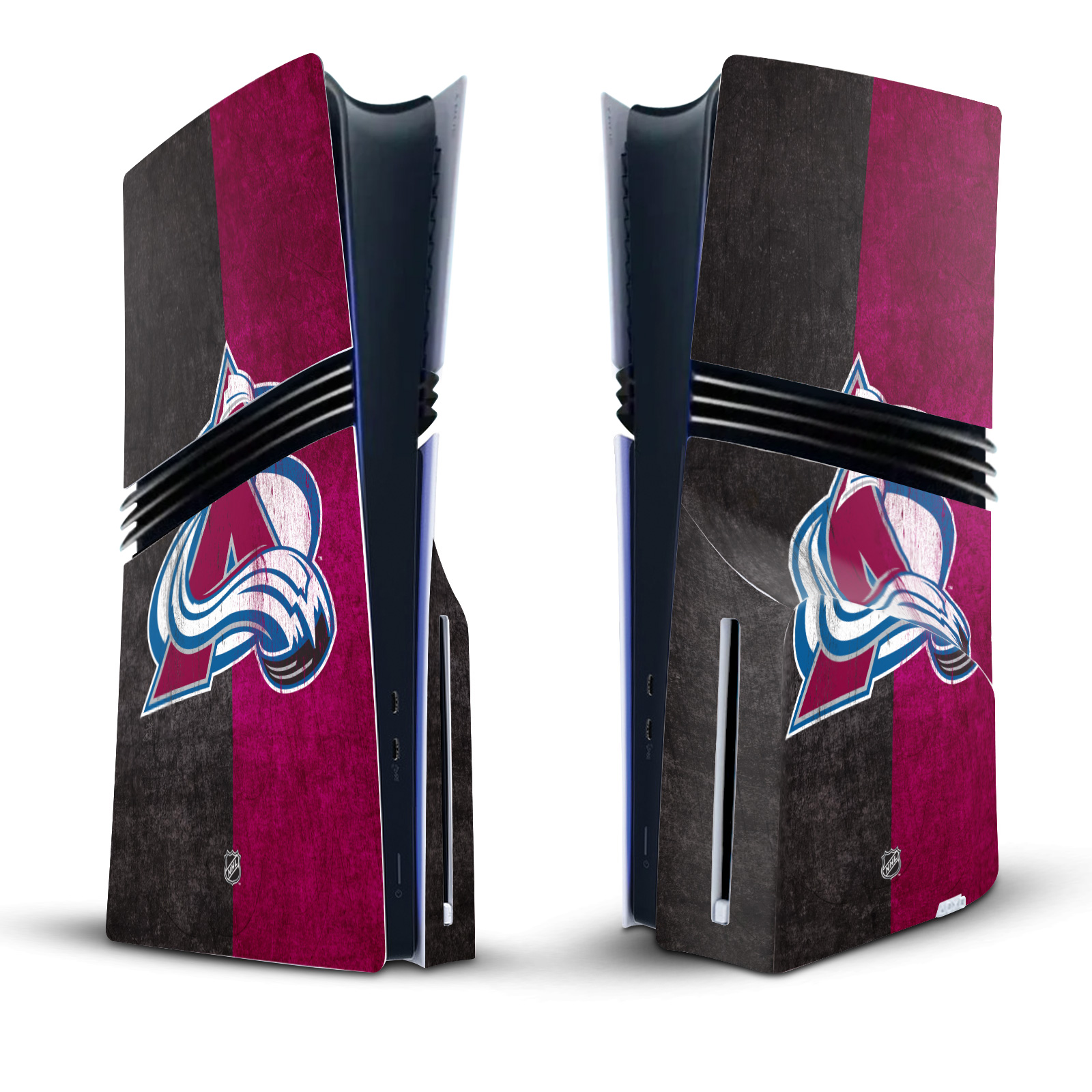 NHL COLORADO AVALANCHE VINYL SKIN DECAL FOR SONY PS5 PRO DISC EDITION CONSOLE