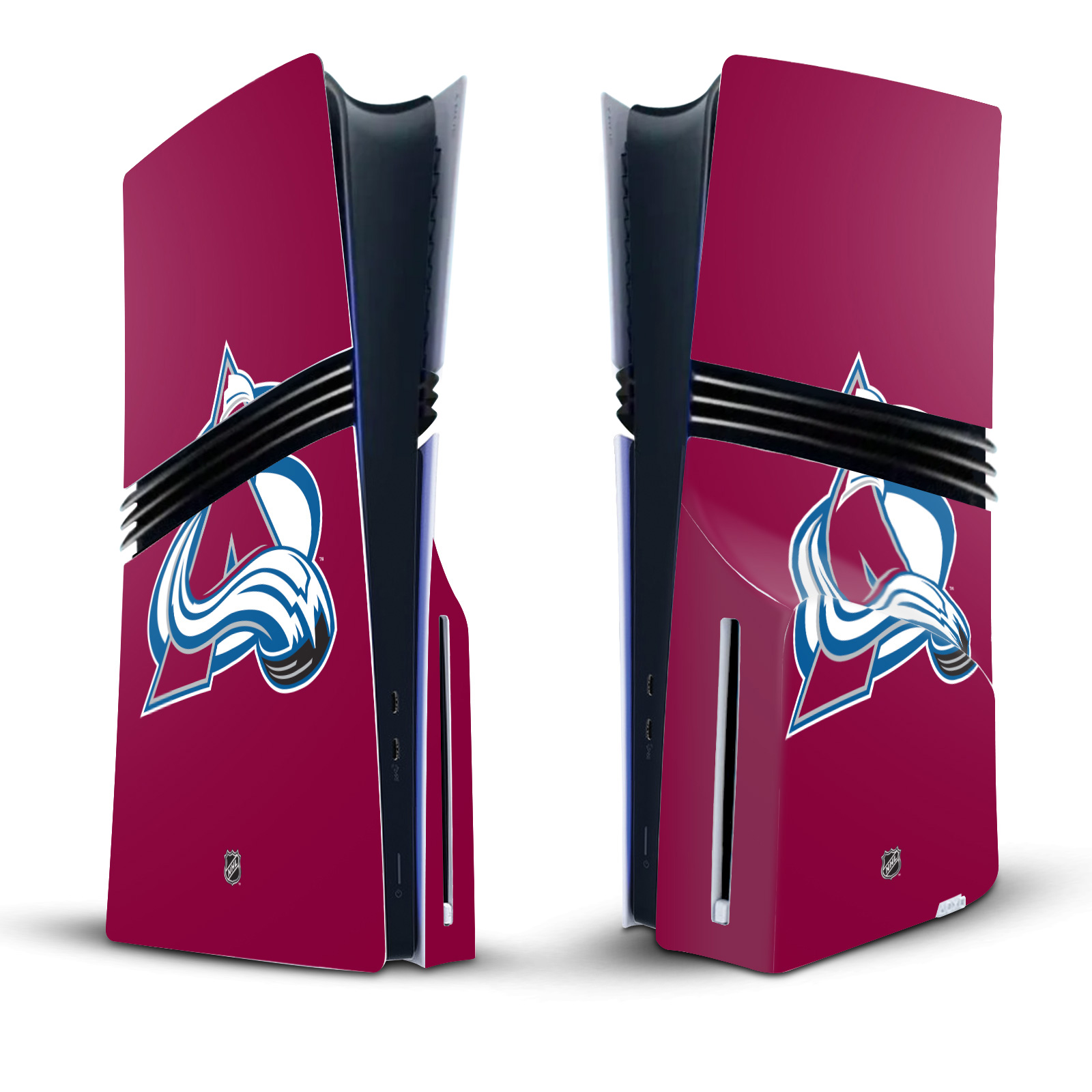 NHL COLORADO AVALANCHE VINYL SKIN DECAL FOR SONY PS5 PRO DISC EDITION CONSOLE