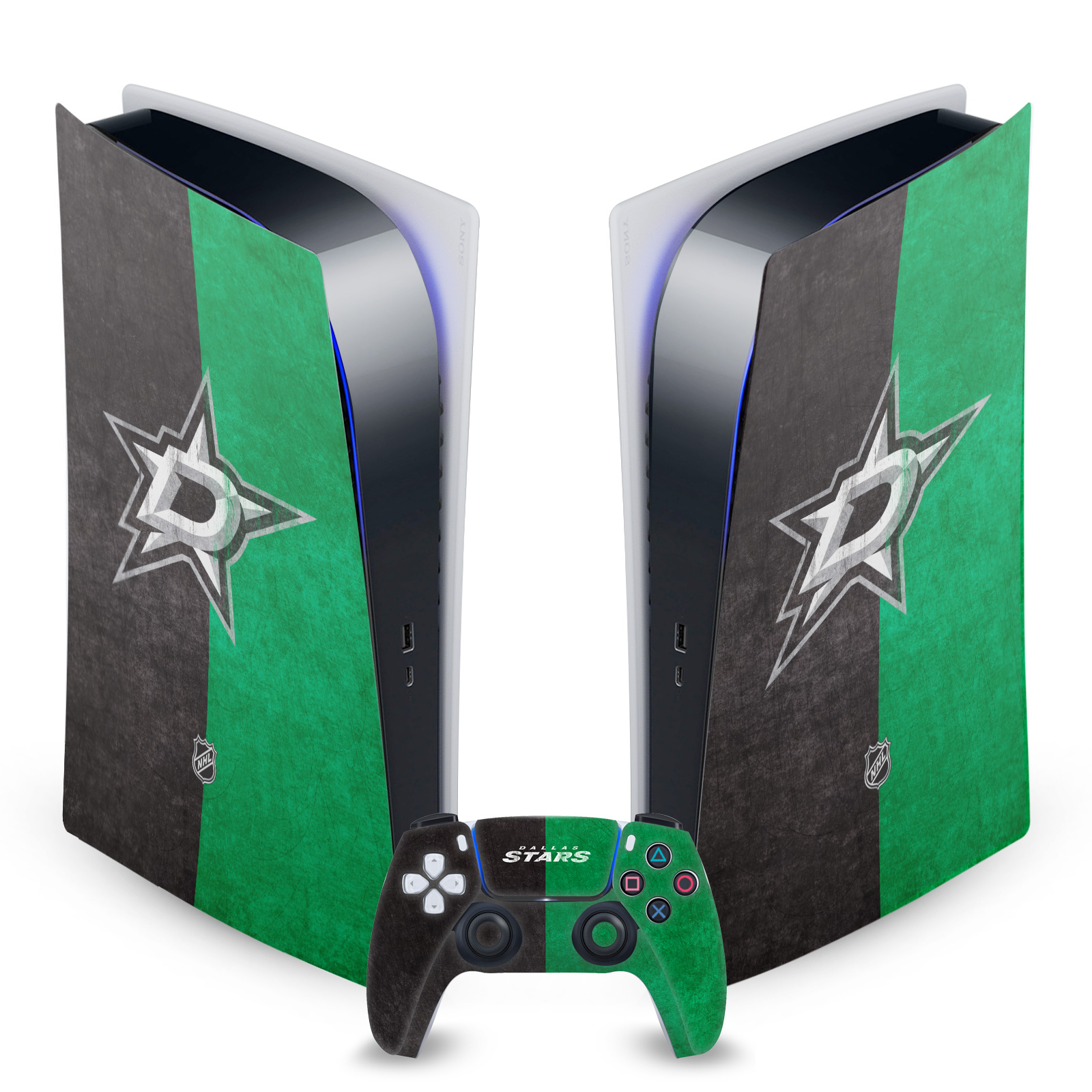 OFFICIAL NHL DALLAS STARS VINYL SKIN DECAL FOR SONY PS5 DIGITAL EDITION BUNDLE