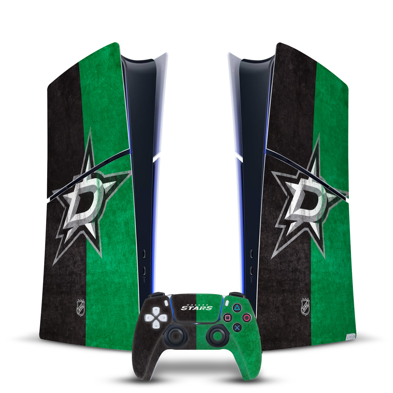 OFFICIAL NHL DALLAS STARS VINYL SKIN FOR PS5 SLIM DIGITAL CONSOLE & CONTROLLER