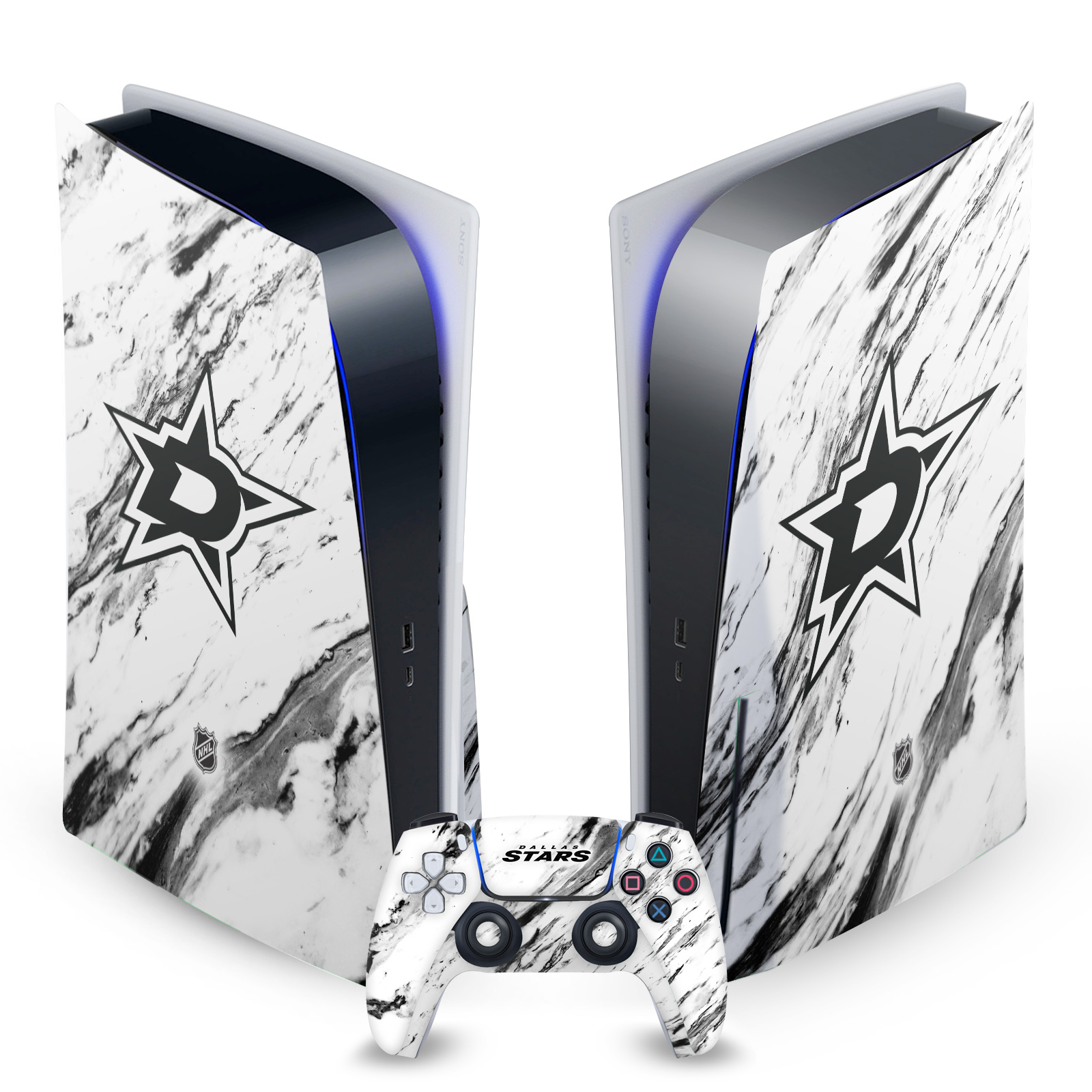 OFFICIAL NHL DALLAS STARS VINYL SKIN DECAL FOR SONY PS5 DISC EDITION BUNDLE