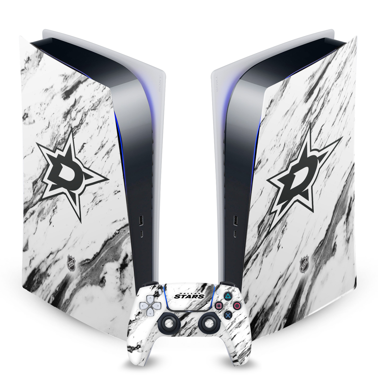 OFFICIAL NHL DALLAS STARS VINYL SKIN DECAL FOR SONY PS5 DIGITAL EDITION BUNDLE