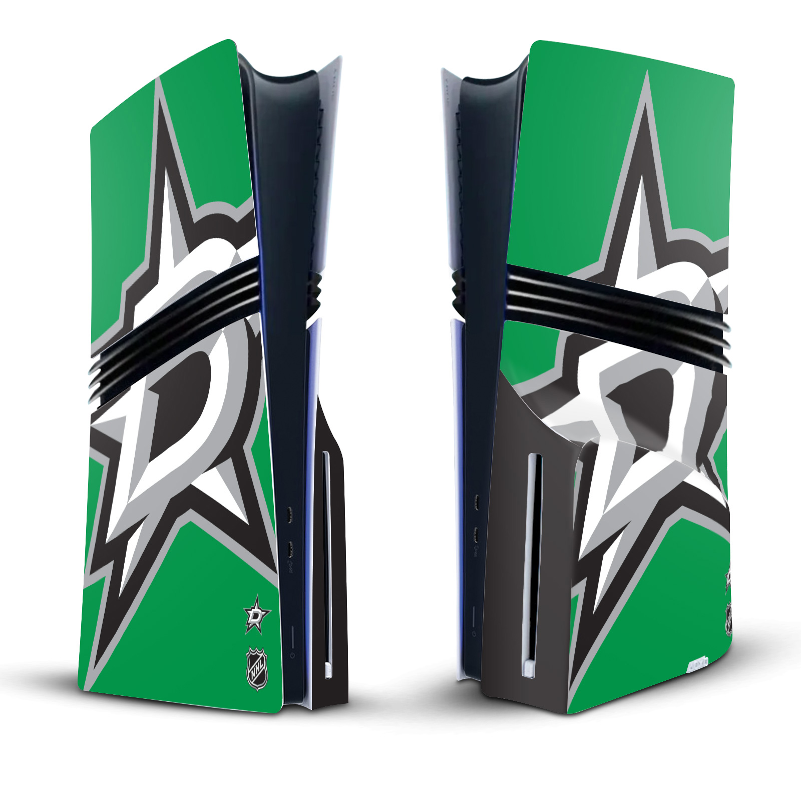 OFFICIAL NHL DALLAS STARS VINYL SKIN FOR SONY PS5 PRO DISC EDITION CONSOLE