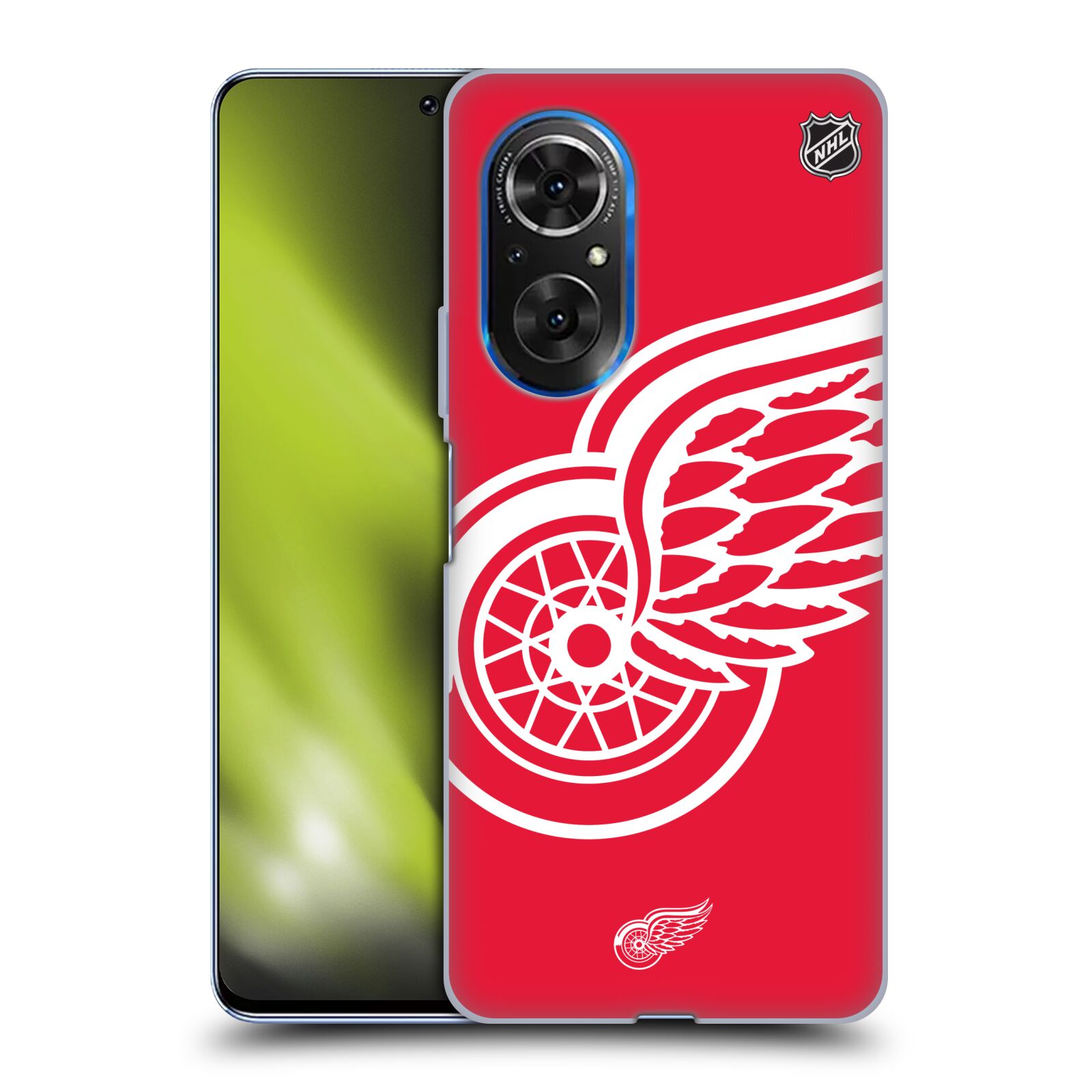 Silikonové pouzdro na mobil Huawei Nova 9 SE - NHL - Velké logo Detroit Red Wings (Silikonový kryt, obal, pouzdro na mobilní telefon Huawei Nova 9 SE s licencovaným motivem NHL - Velké logo Detroit Red Wings)