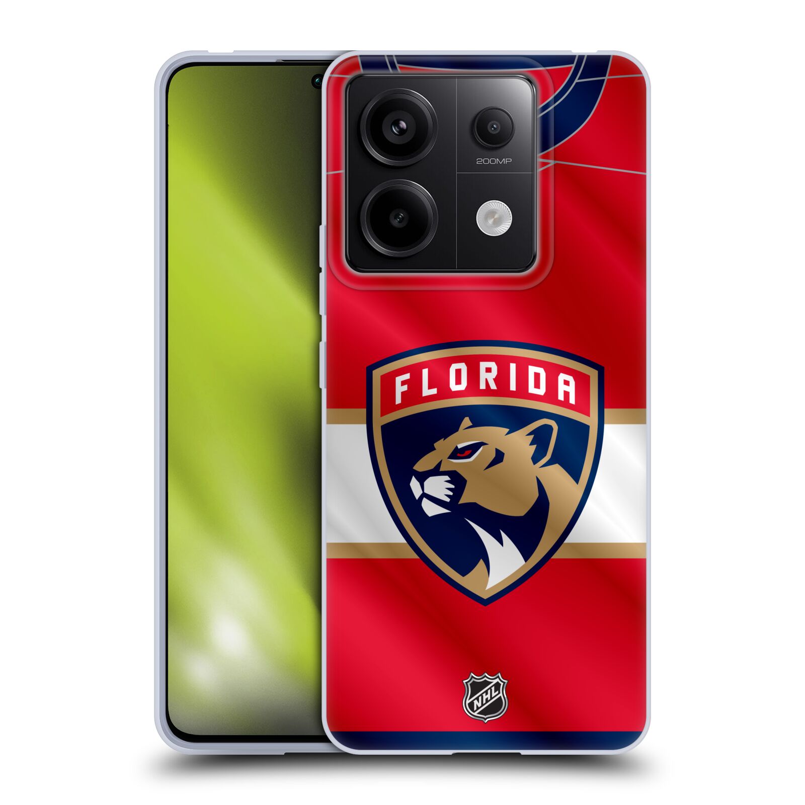 Silikonové pouzdro na mobil Xiaomi Redmi Note 13 Pro 5G / Poco X6 5G - NHL - Dres Florida Panthers (Silikonový kryt, obal, pouzdro na mobilní telefon Xiaomi Redmi Note 13 Pro 5G / Poco X6 5G s licencovaným motivem NHL - Dres Florida Panthers)