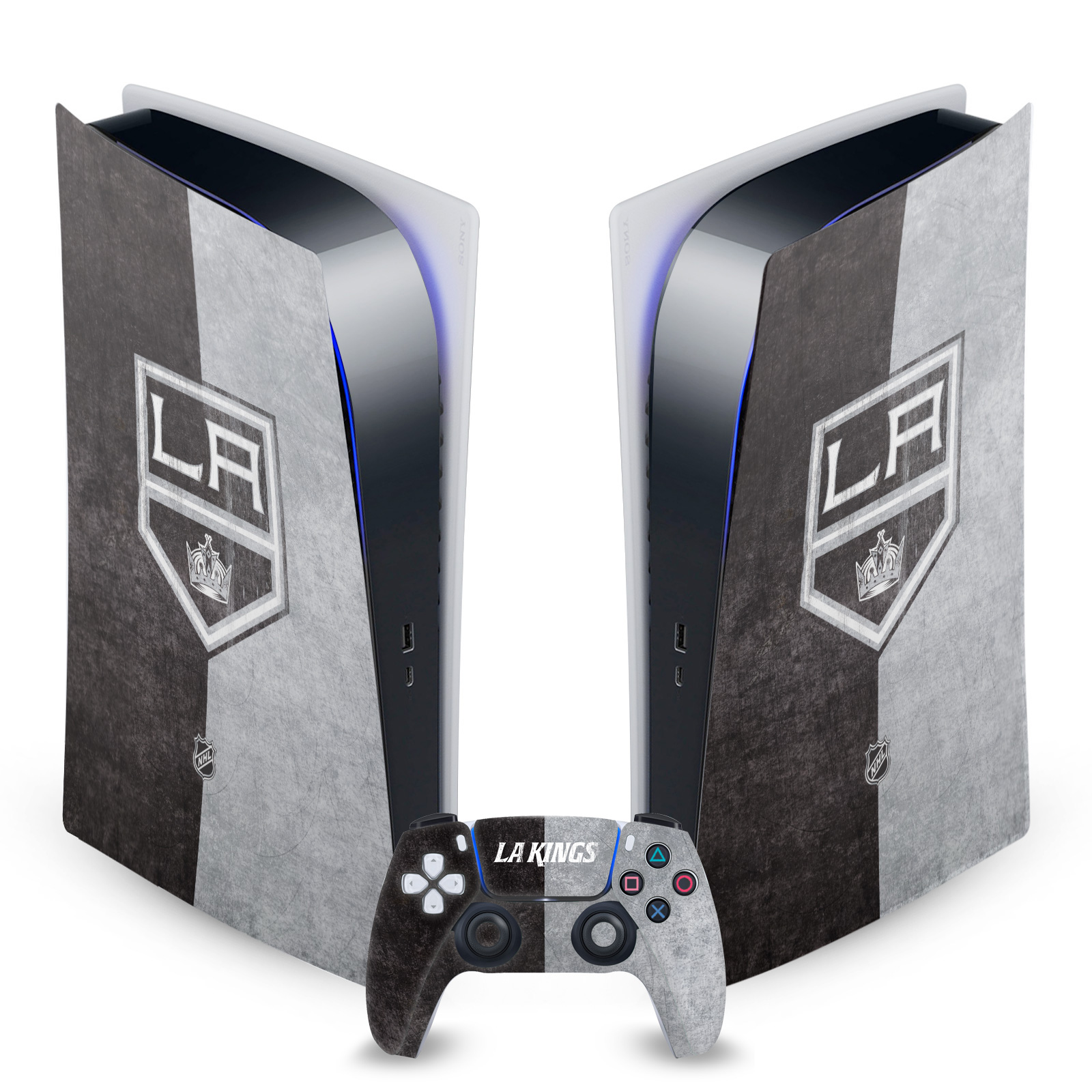 OFFICIAL NHL LOS ANGELES KINGS VINYL SKIN FOR SONY PS5 DIGITAL EDITION BUNDLE