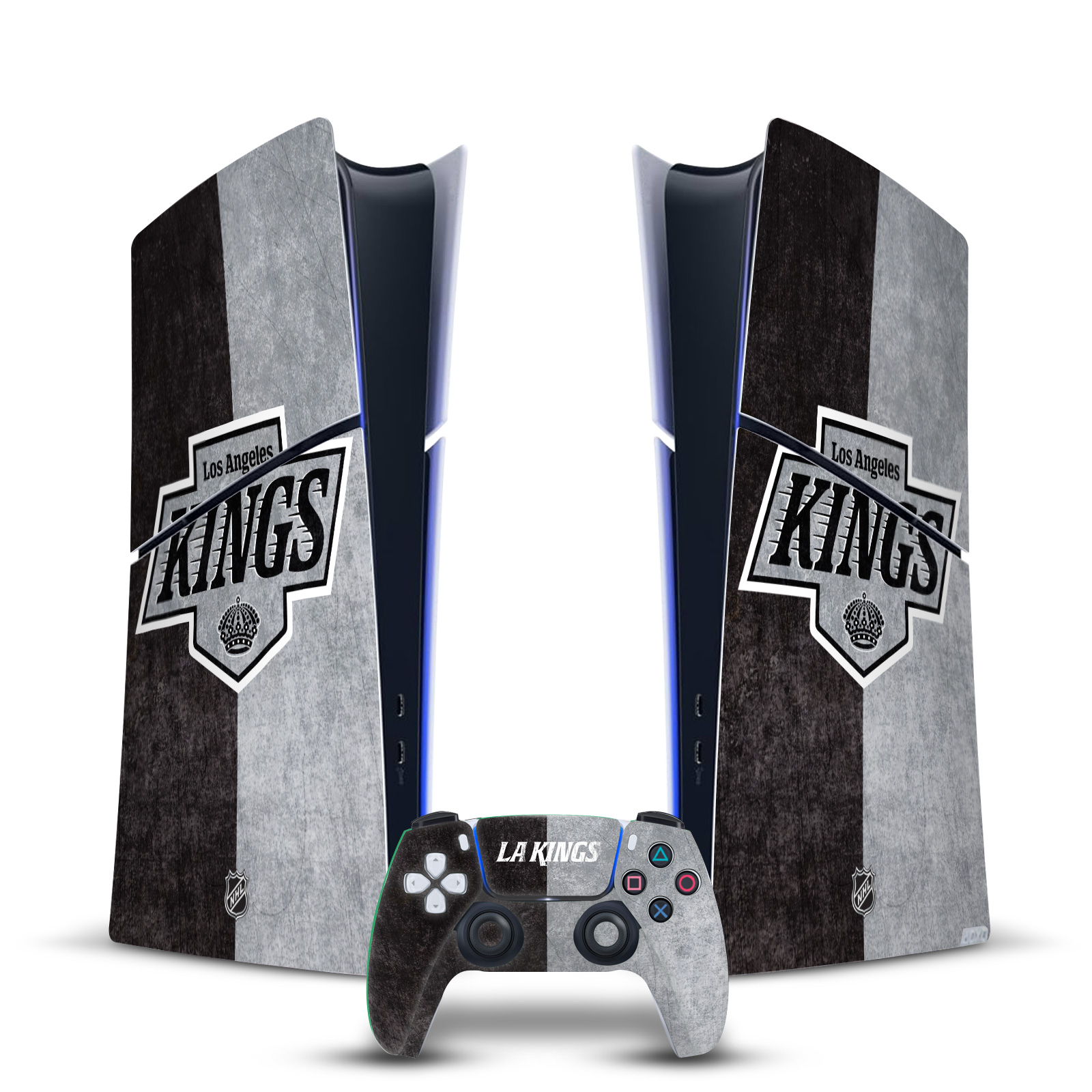 NHL LOS ANGELES KINGS VINYL SKIN DECAL FOR PS5 SLIM DIGITAL CONSOLE & CONTROLLER