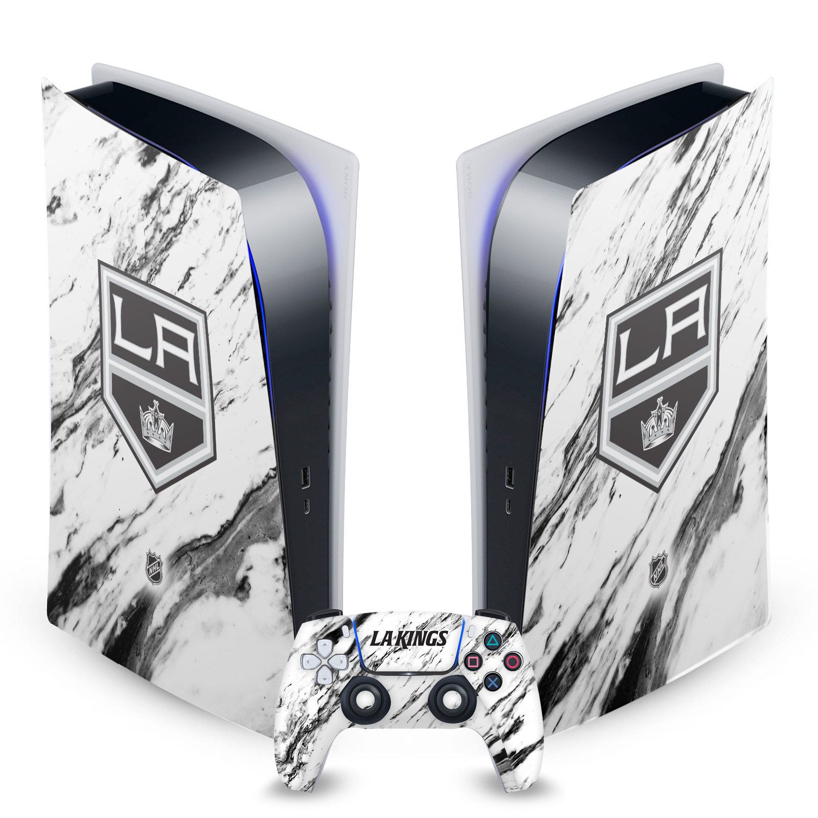 OFFICIAL NHL LOS ANGELES KINGS VINYL SKIN FOR SONY PS5 DIGITAL EDITION BUNDLE