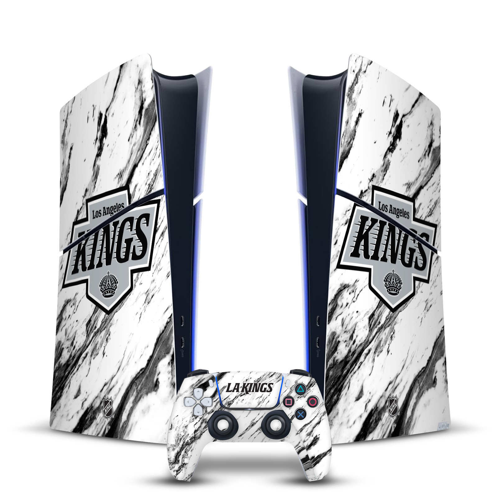 NHL LOS ANGELES KINGS VINYL SKIN DECAL FOR PS5 SLIM DIGITAL CONSOLE & CONTROLLER