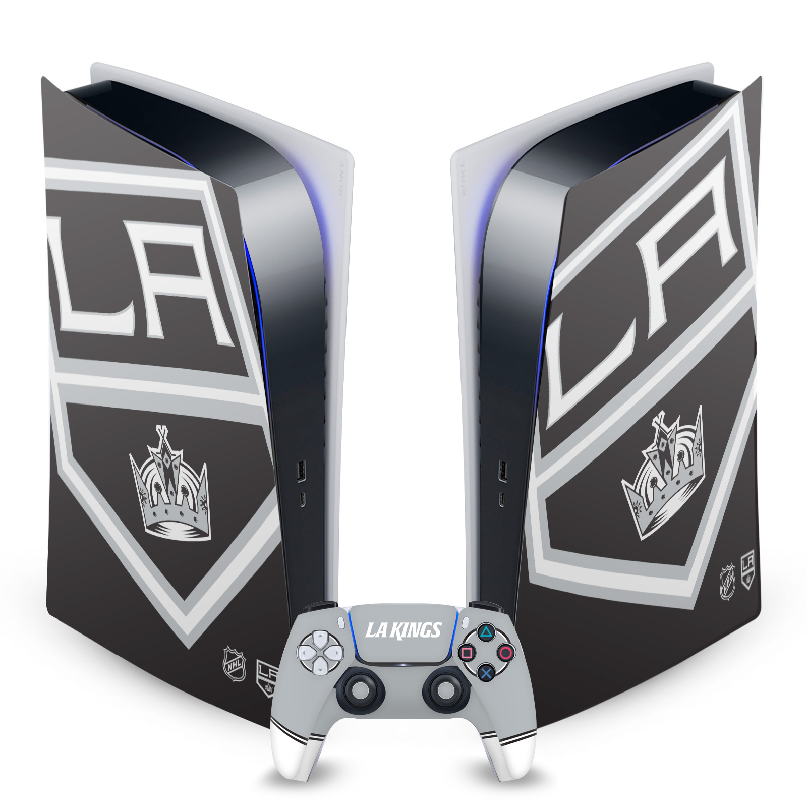 OFFICIAL NHL LOS ANGELES KINGS VINYL SKIN FOR SONY PS5 DIGITAL EDITION BUNDLE