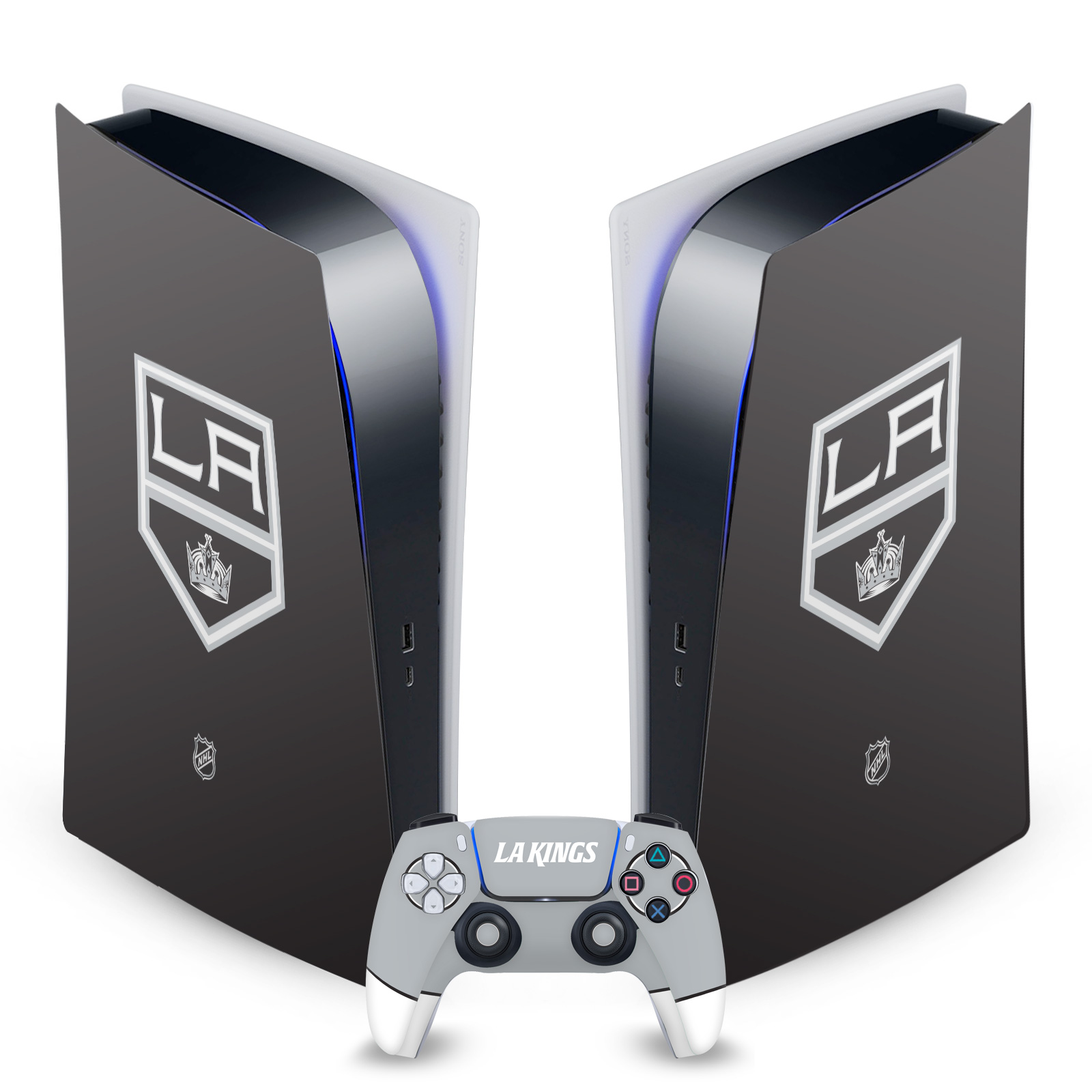 OFFICIAL NHL LOS ANGELES KINGS VINYL SKIN FOR SONY PS5 DIGITAL EDITION BUNDLE