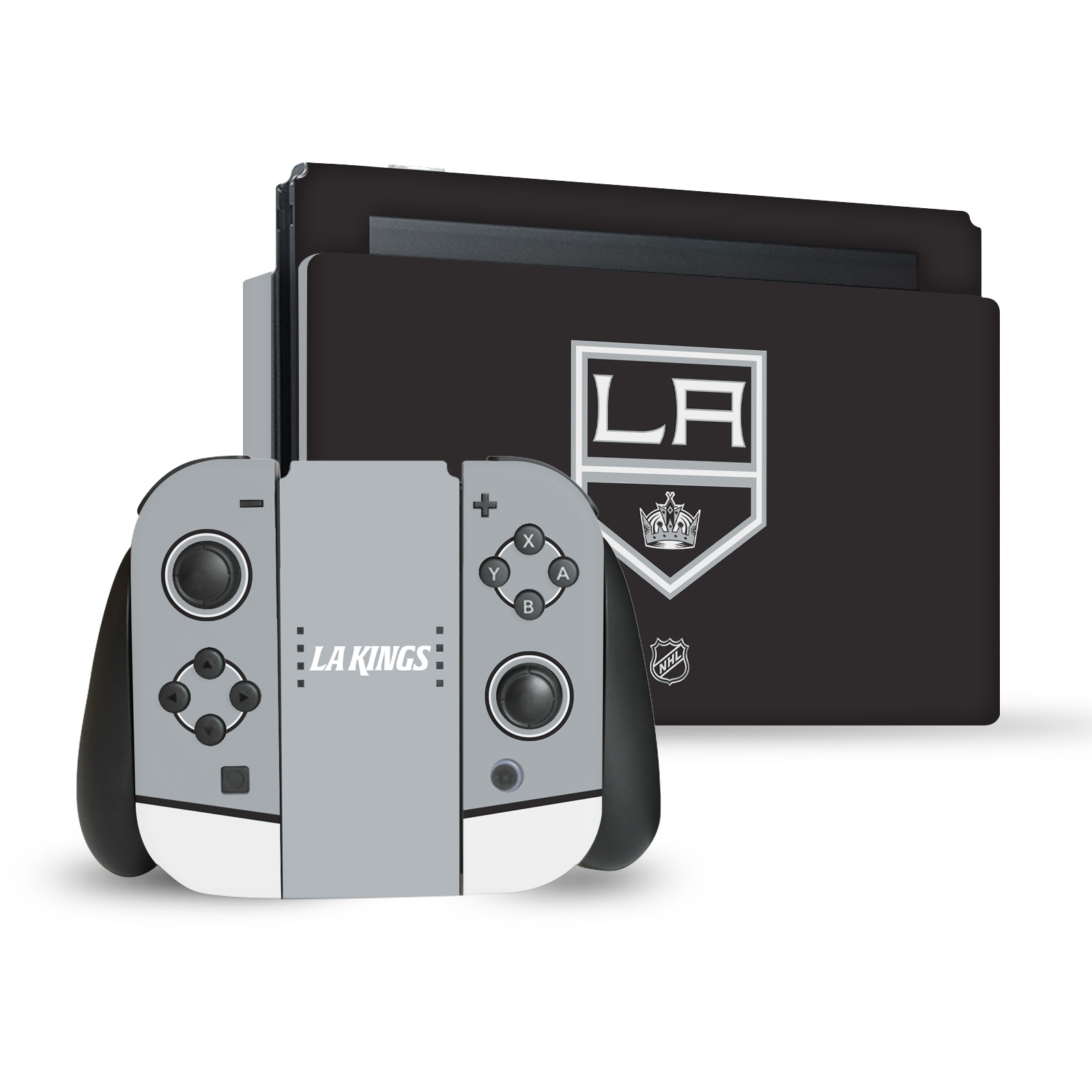 OFFICIAL NHL LOS ANGELES KINGS VINYL SKIN DECAL FOR NINTENDO SWITCH BUNDLE