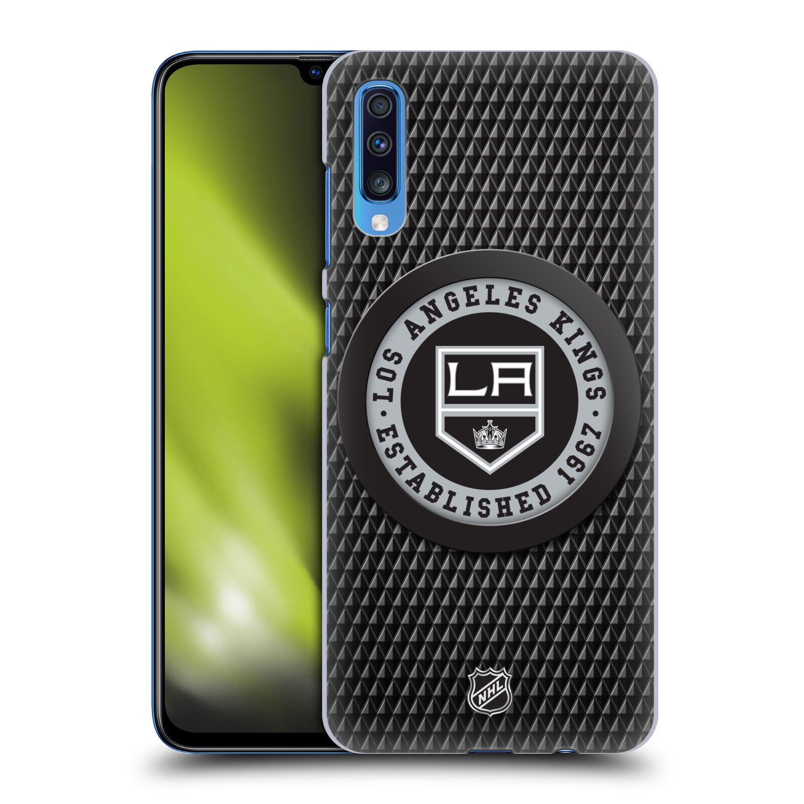 Zadní obal pro mobil Samsung Galaxy A70 - HEAD CASE - NHL - Los Angeles Kings - Puk