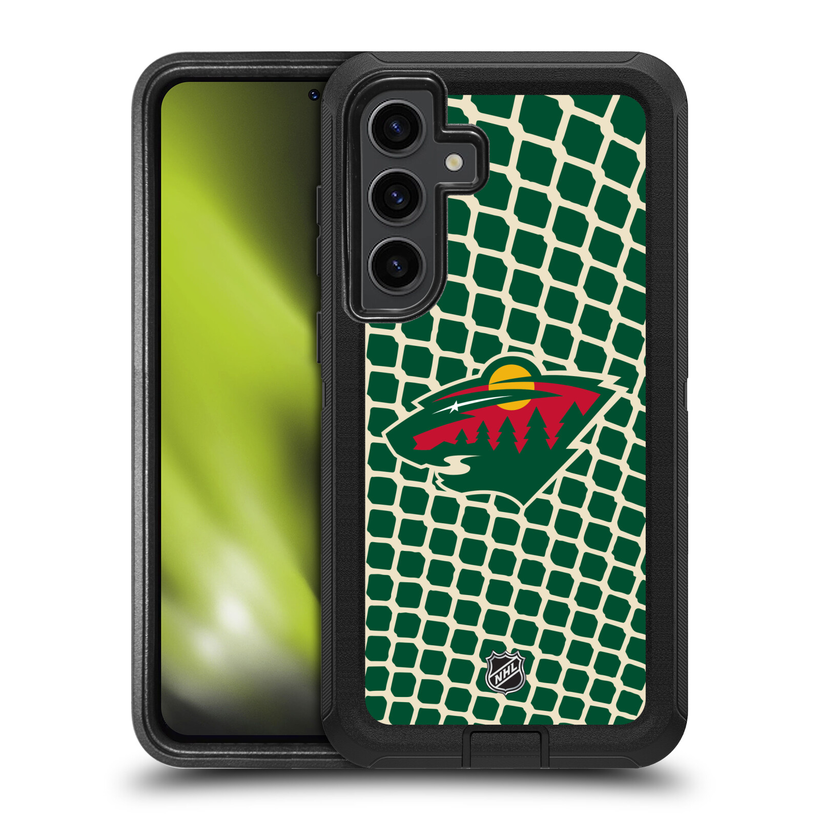 OFFICIAL NHL MINNESOTA WILD ULTRA-ARMOURED SHOCKPROOF CASE FOR SAMSUNG PHONES 1