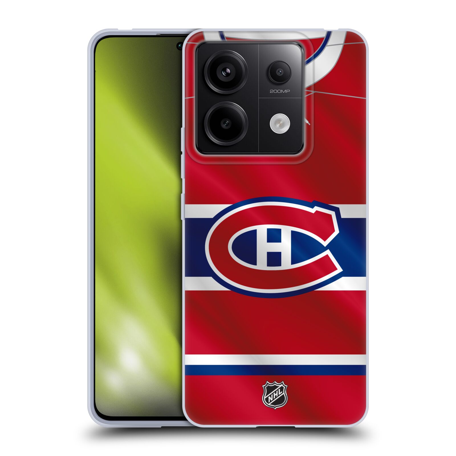 Silikonové pouzdro na mobil Xiaomi Redmi Note 13 Pro 5G / Poco X6 5G - NHL - Dres Montreal Canadiens (Silikonový kryt, obal, pouzdro na mobilní telefon Xiaomi Redmi Note 13 Pro 5G / Poco X6 5G s licencovaným motivem NHL - Dres Montreal Canadiens)