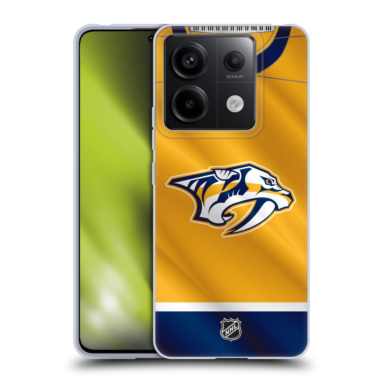 Silikonové pouzdro na mobil Xiaomi Redmi Note 13 Pro 5G / Poco X6 5G - NHL - Dres Nashville Predators (Silikonový kryt, obal, pouzdro na mobilní telefon Xiaomi Redmi Note 13 Pro 5G / Poco X6 5G s licencovaným motivem NHL - Dres Nashville Predators)