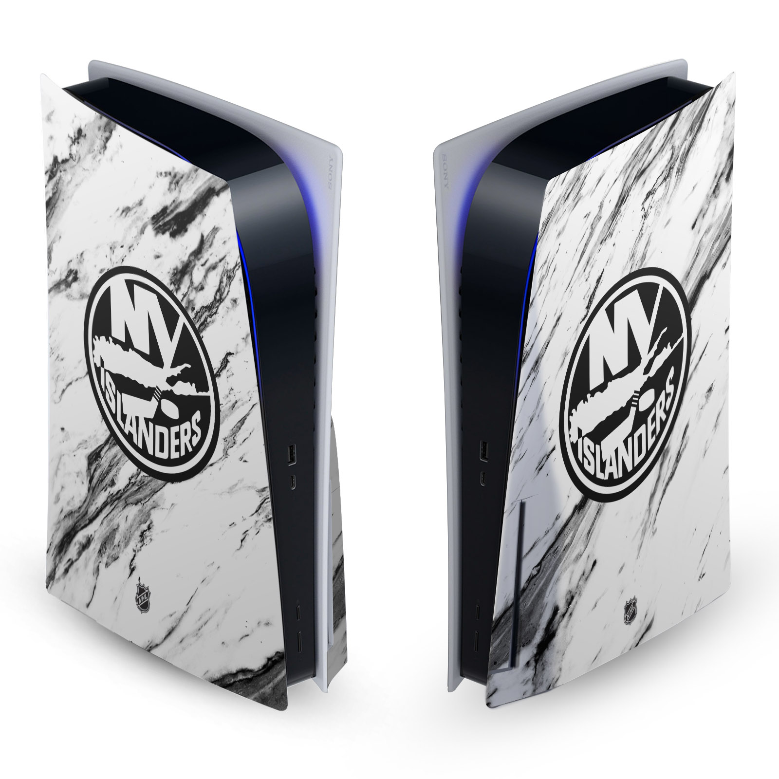 OFFICIAL NHL NEW YORK ISLANDERS VINYL SKIN FOR SONY PS5 DISC EDITION CONSOLE