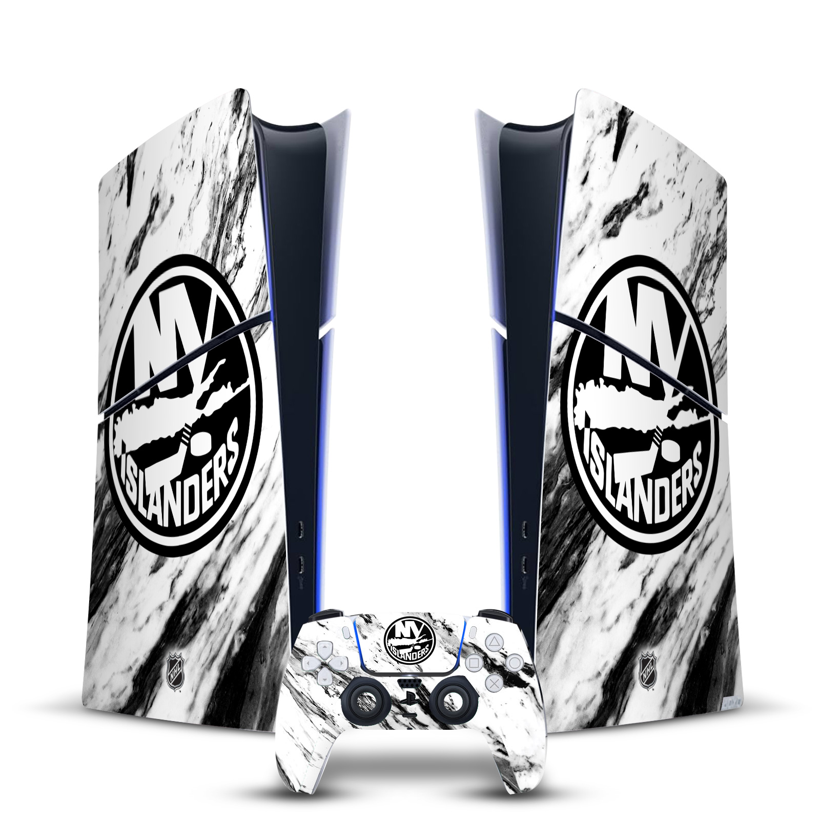 NHL NEW YORK ISLANDERS VINYL SKIN FOR PS5 SLIM DIGITAL CONSOLE & CONTROLLER