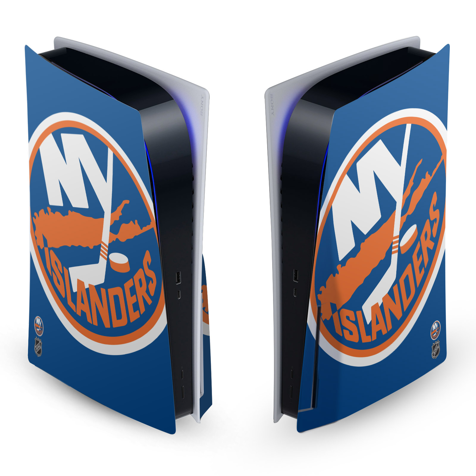 OFFICIAL NHL NEW YORK ISLANDERS VINYL SKIN FOR SONY PS5 DISC EDITION CONSOLE