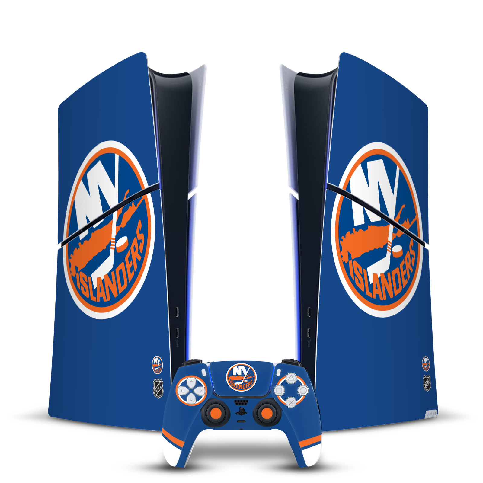 NHL NEW YORK ISLANDERS VINYL SKIN FOR PS5 SLIM DIGITAL CONSOLE & CONTROLLER