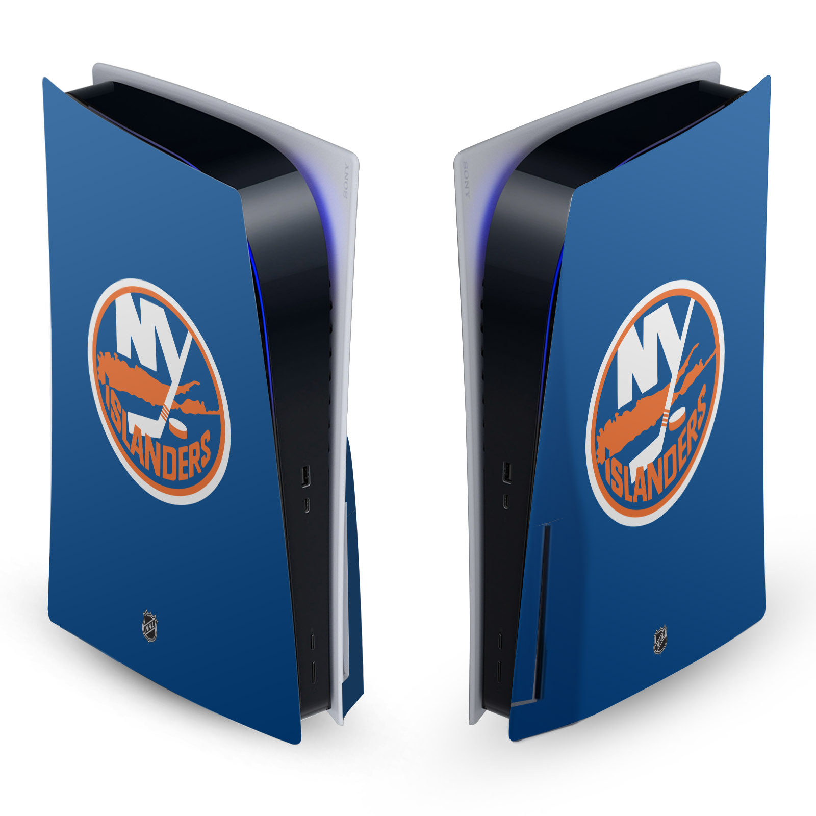 OFFICIAL NHL NEW YORK ISLANDERS VINYL SKIN FOR SONY PS5 DISC EDITION CONSOLE