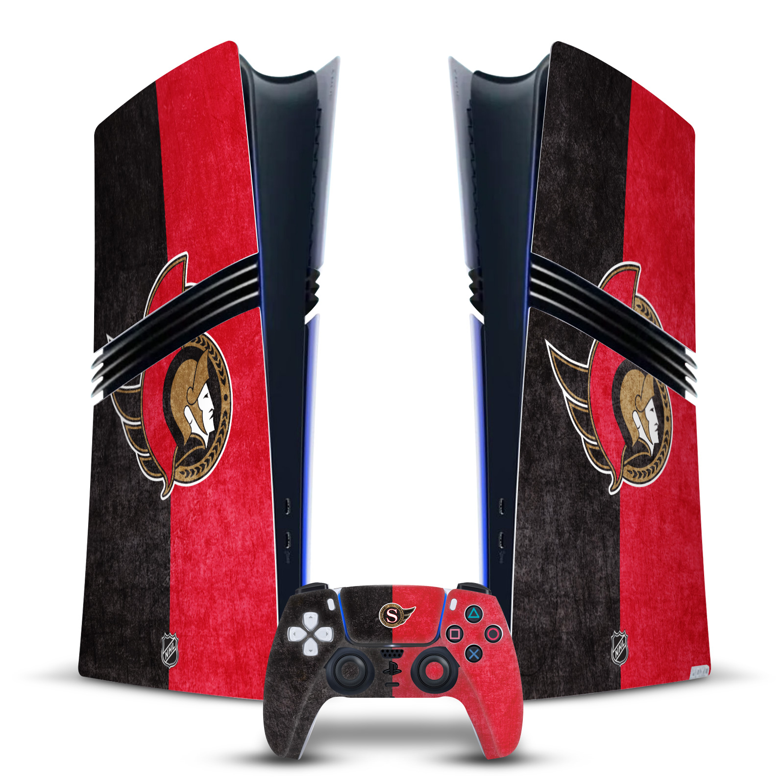 NHL OTTAWA SENATORS VINYL SKIN DECAL FOR SONY PS5 PRO DIGITAL EDITION BUNDLE