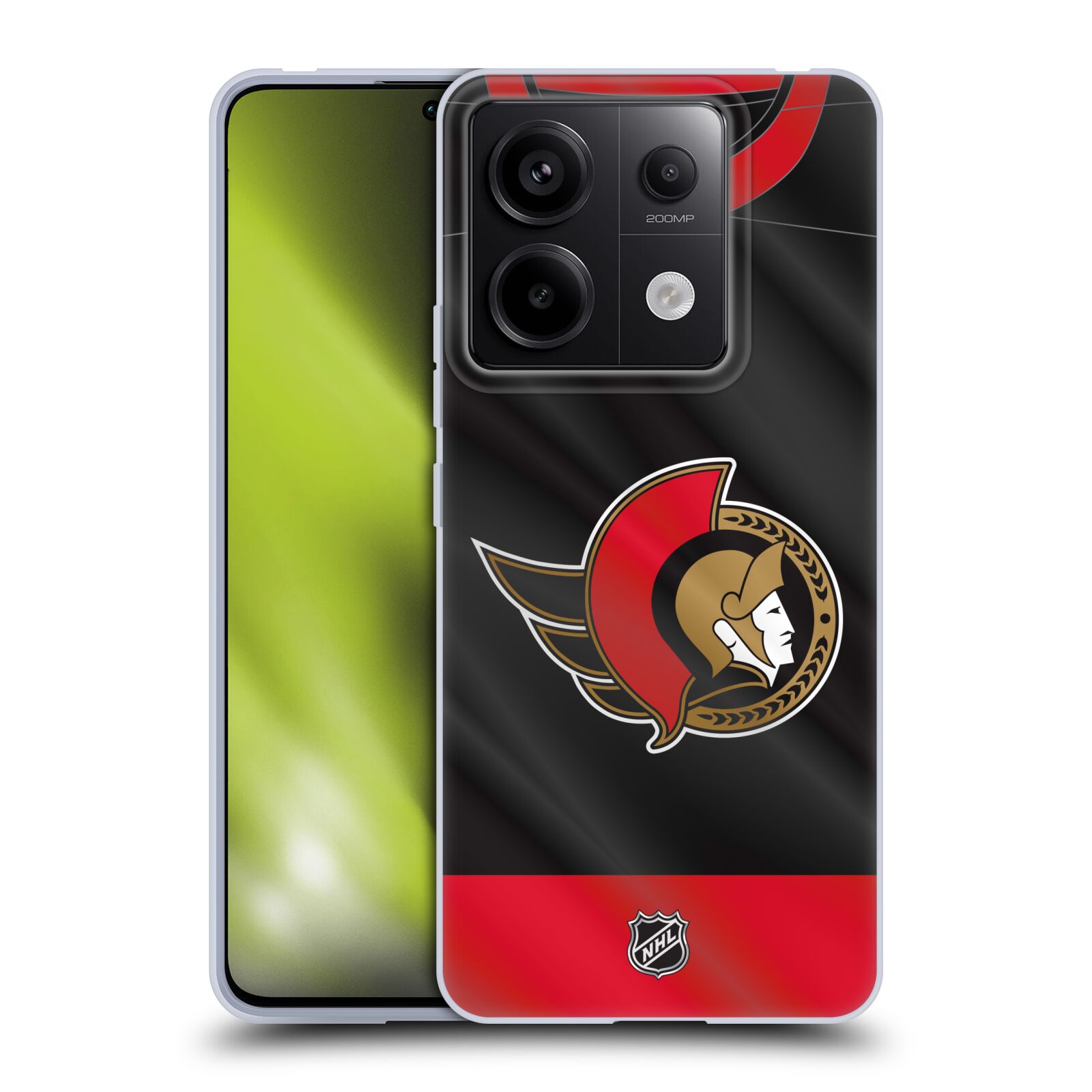 Silikonové pouzdro na mobil Xiaomi Redmi Note 13 Pro 5G / Poco X6 5G - NHL - Dres Ottawa Senators (Silikonový kryt, obal, pouzdro na mobilní telefon Xiaomi Redmi Note 13 Pro 5G / Poco X6 5G s licencovaným motivem NHL - Dres Ottawa Senators)