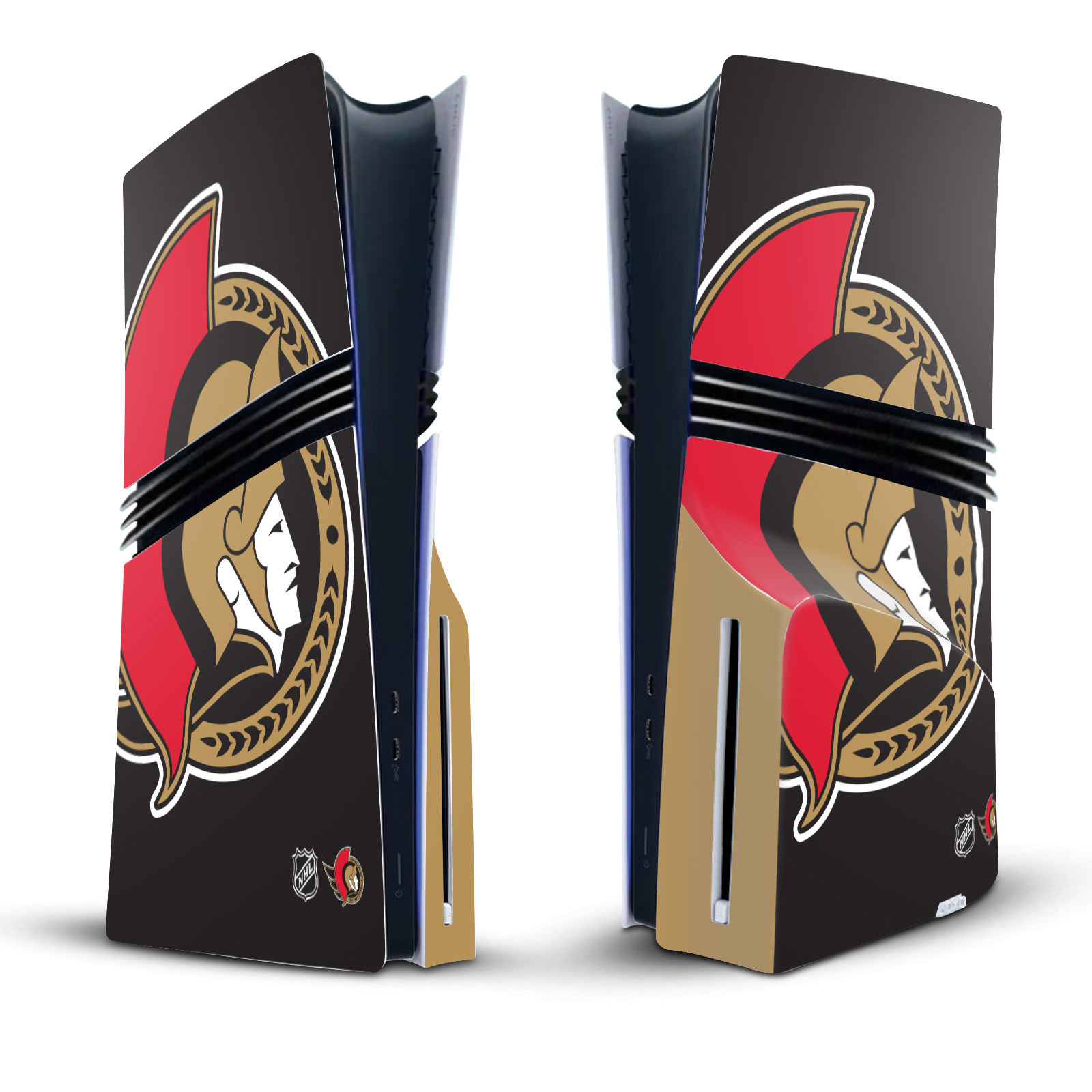 NHL OTTAWA SENATORS VINYL SKIN DECAL FOR SONY PS5 PRO DISC EDITION BUNDLE