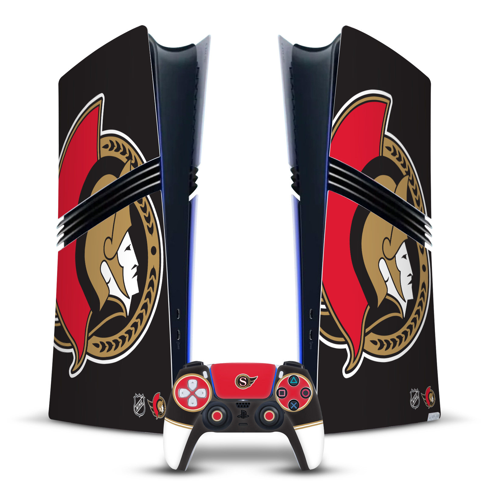 NHL OTTAWA SENATORS VINYL SKIN DECAL FOR SONY PS5 PRO DIGITAL EDITION BUNDLE