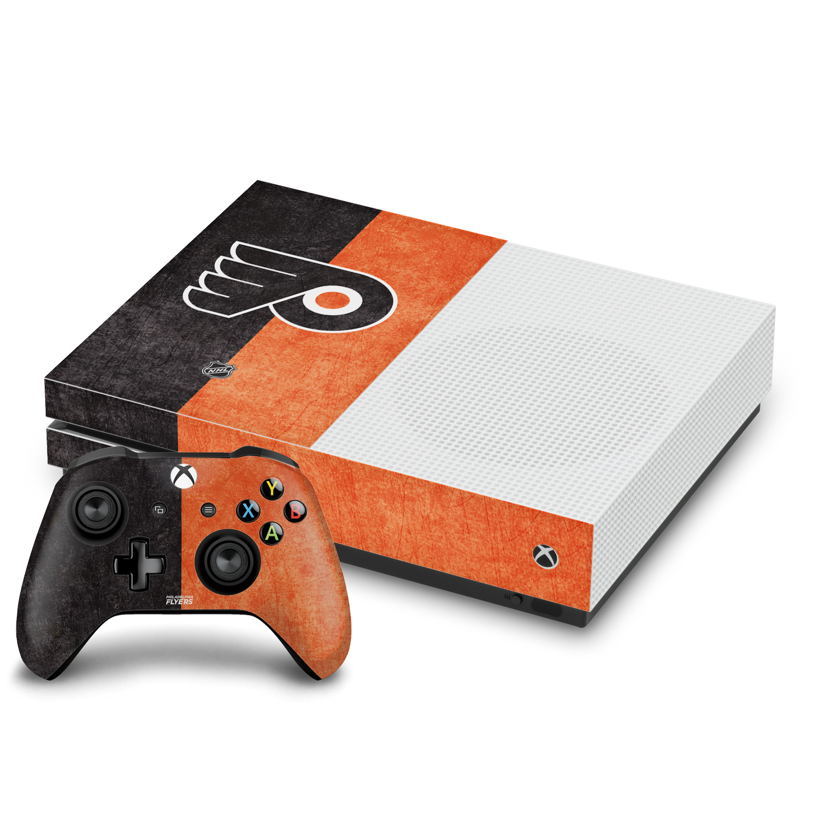 OFFICIAL NHL PHILADELPHIA FLYERS VINYL SKIN DECAL FOR ONE S CONSOLE & CONTROLLER