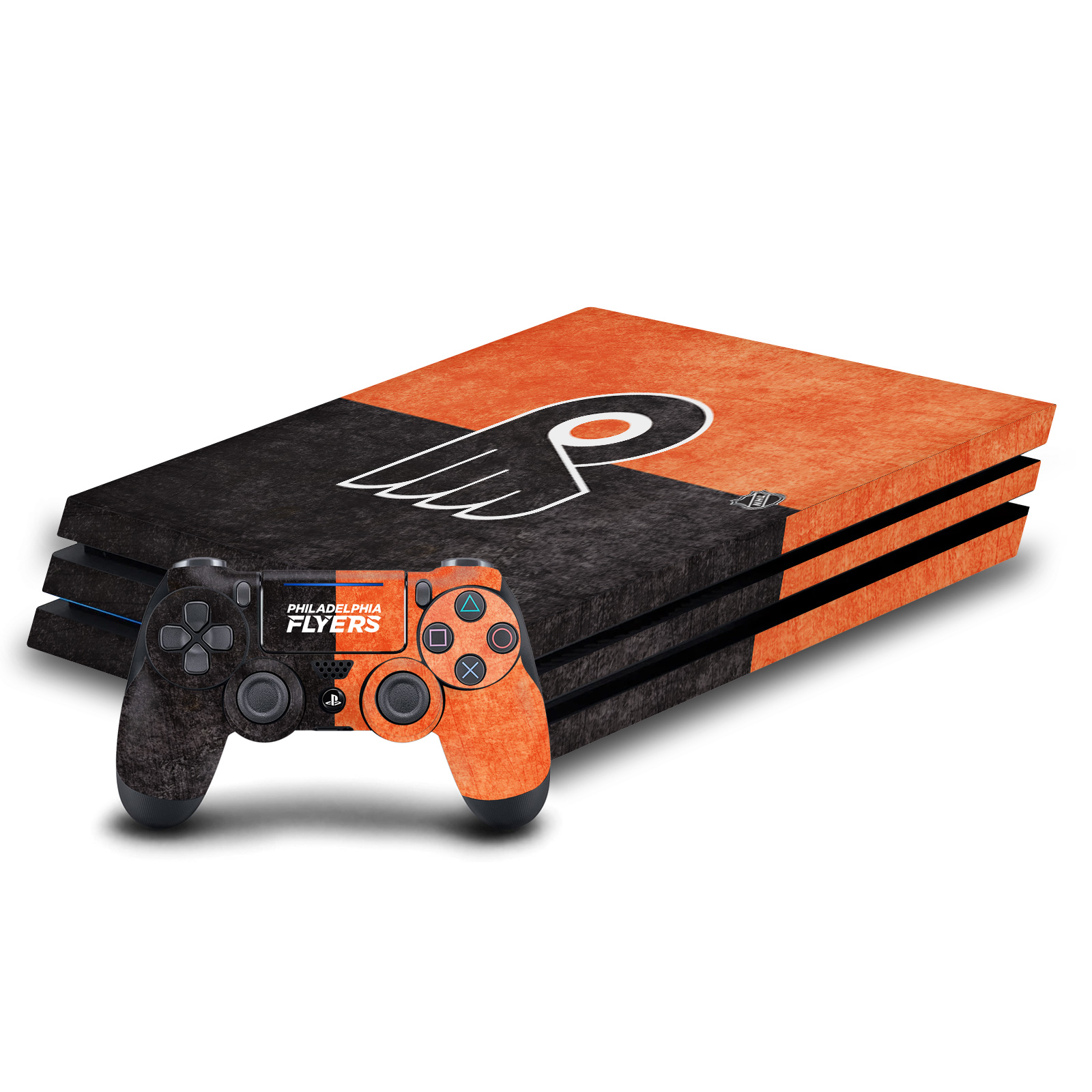 OFFICIAL NHL PHILADELPHIA FLYERS VINYL SKIN DECAL FOR SONY PS4 PRO BUNDLE