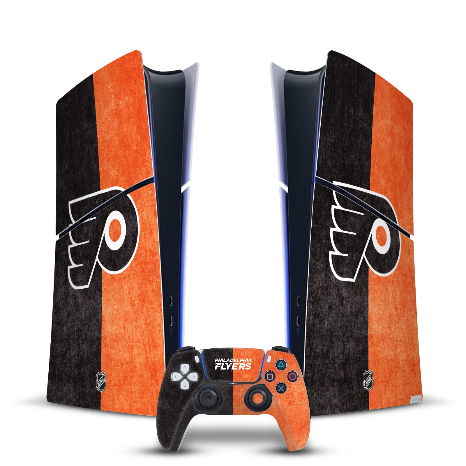 NHL PHILADELPHIA FLYERS VINYL SKIN FOR PS5 SLIM DIGITAL CONSOLE & CONTROLLER