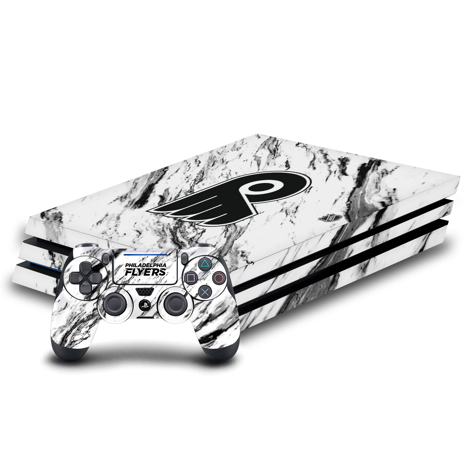 OFFICIAL NHL PHILADELPHIA FLYERS VINYL SKIN DECAL FOR SONY PS4 PRO BUNDLE