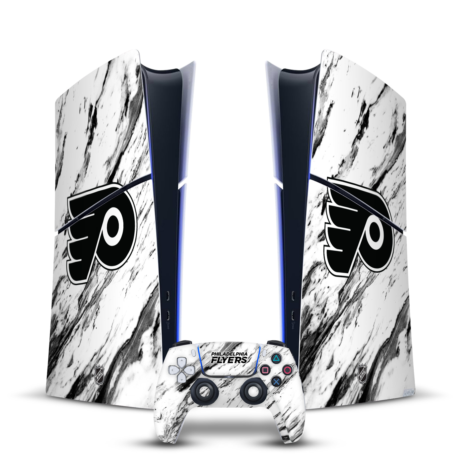 NHL PHILADELPHIA FLYERS VINYL SKIN FOR PS5 SLIM DIGITAL CONSOLE & CONTROLLER