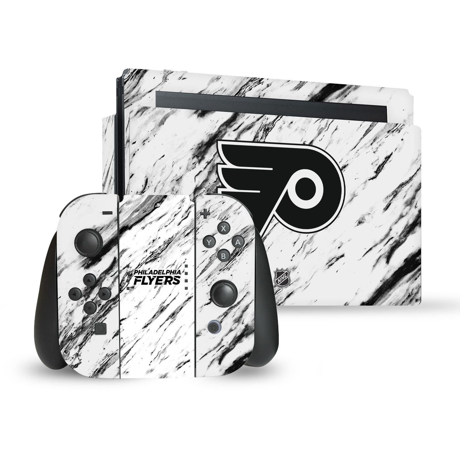 OFFICIAL NHL PHILADELPHIA FLYERS VINYL SKIN DECAL FOR NINTENDO SWITCH BUNDLE