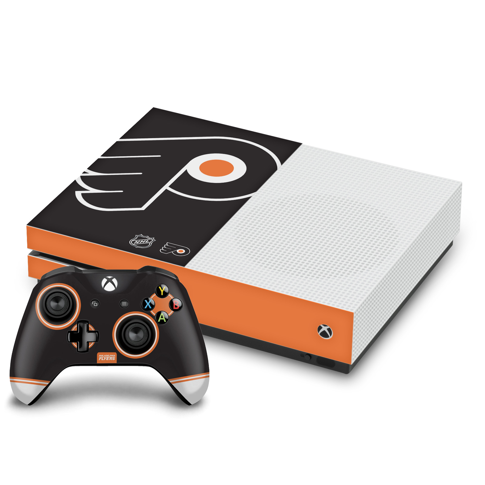 OFFICIAL NHL PHILADELPHIA FLYERS VINYL SKIN DECAL FOR ONE S CONSOLE & CONTROLLER